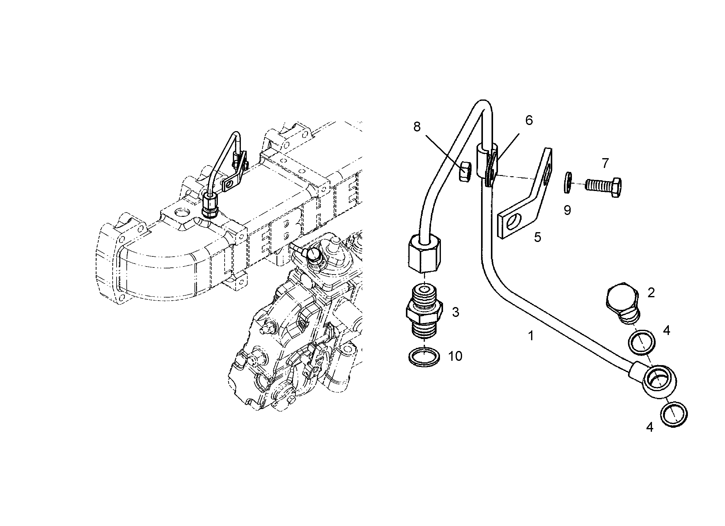 ШТУЦЕР РЕЗЬБОВОЙ M14X1,5 9077805 LIEBHERR