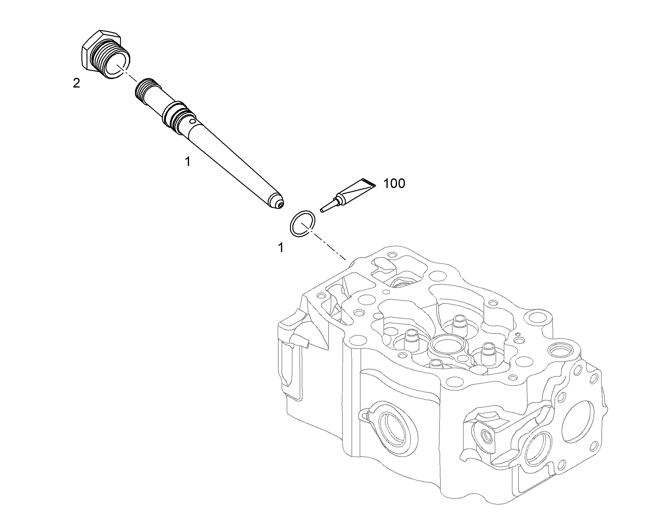 ШТУЦЕР ФОРСУНКИ F 00Z R20 027 9074677 LIEBHERR