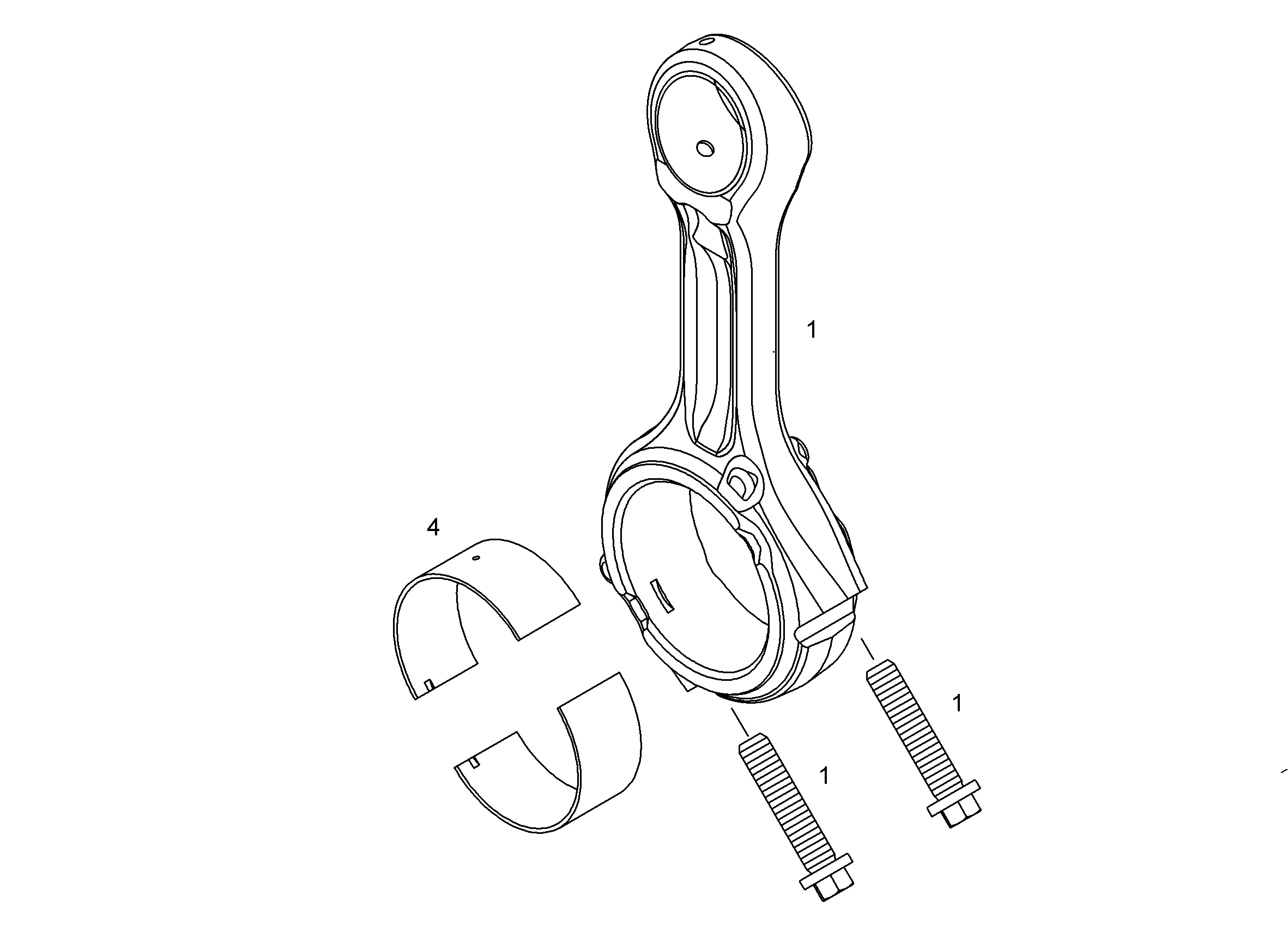 ШАТУН 9077779 LIEBHERR