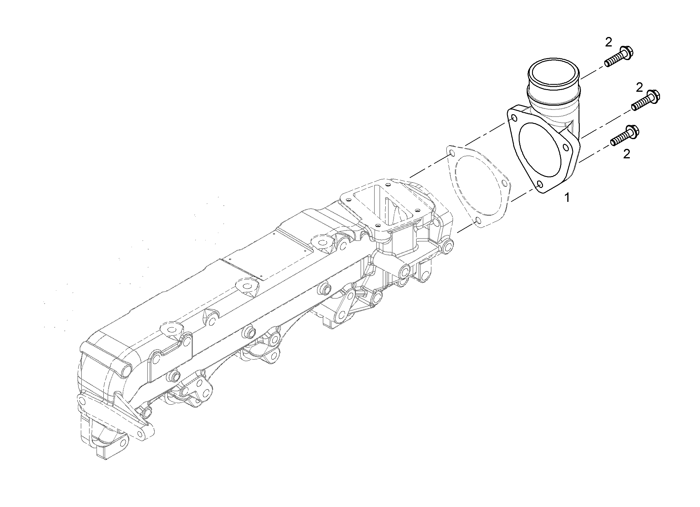 КОЛЕНО НАДДУВОЧНОГО ВОЗДУХА 10116023 LIEBHERR