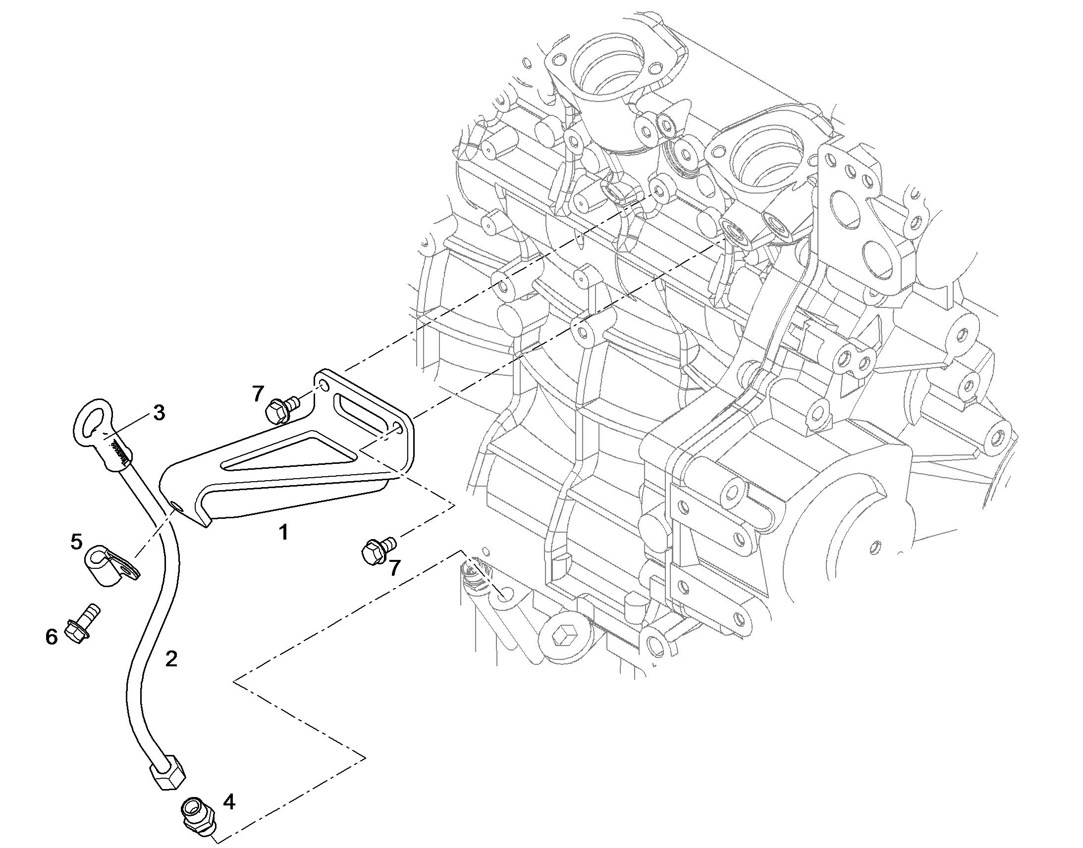 ТРУБКА НАПРАВЛЯЮЩАЯ 10116156 LIEBHERR