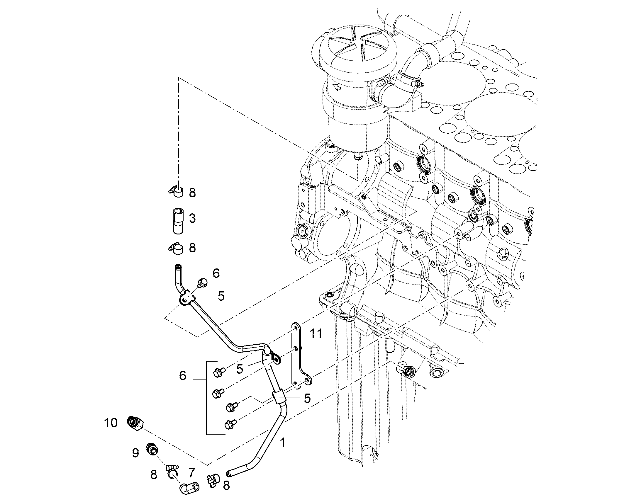 СОЕДИНЕНИЕ РЕЗЬБОВОЕ EV 10L M16X1,5 7027665 LIEBHERR