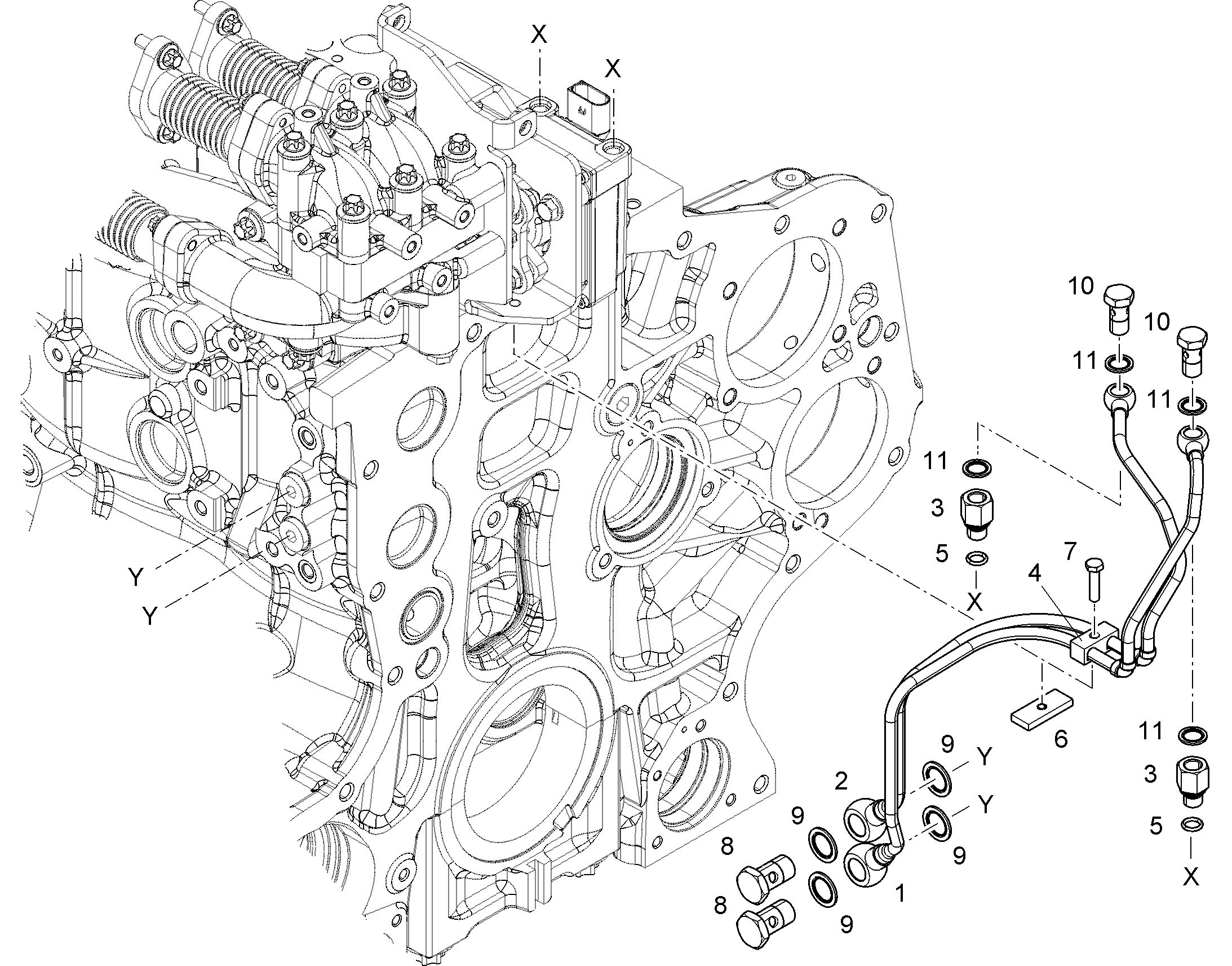 ТРУБОПРОВОД 10131438 LIEBHERR