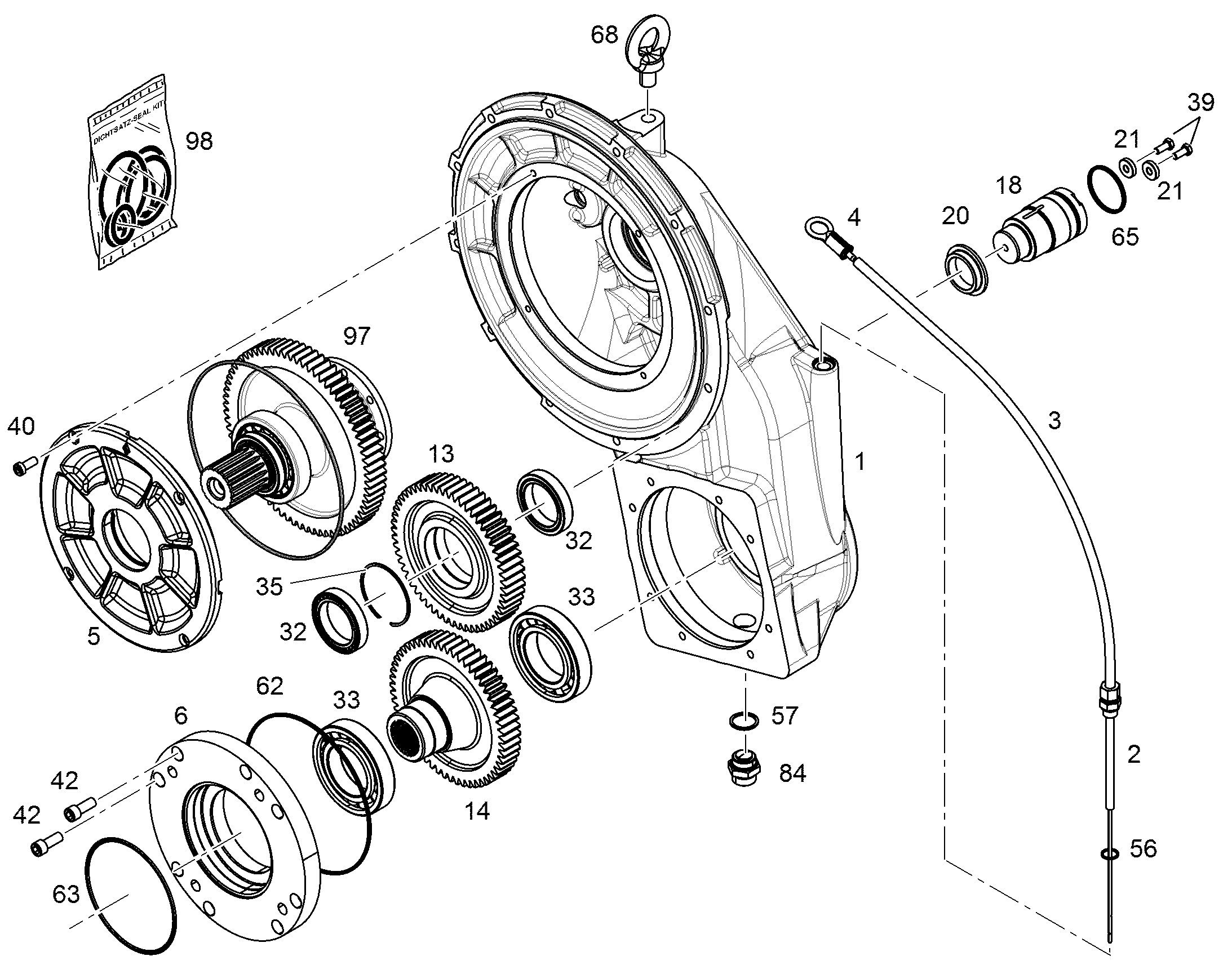 УПЛОТНИТЕЛЬНОЕ КОЛЬЦО ISO 3601-1 151,99X3,53 7380601 LIEBHERR