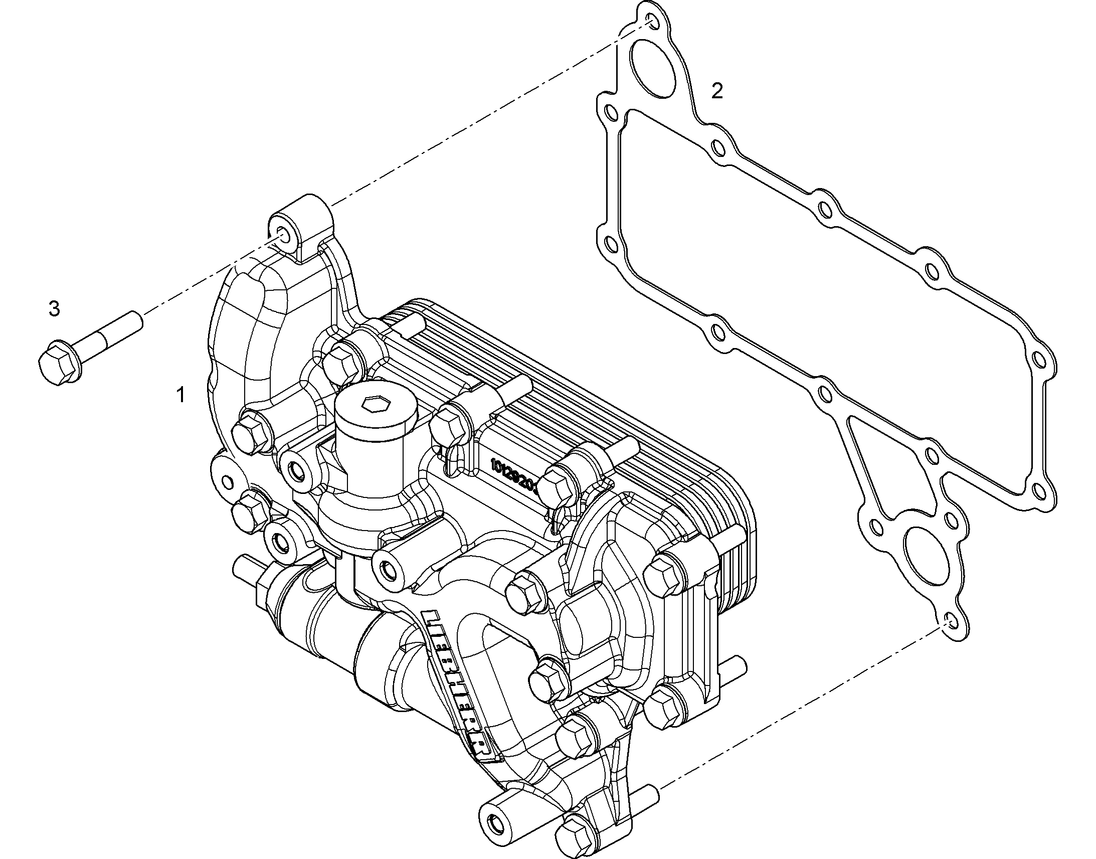 ОХЛАДИТЕЛЬ МАСЛЯНЫЙ В СБОРЕ 10129474 LIEBHERR