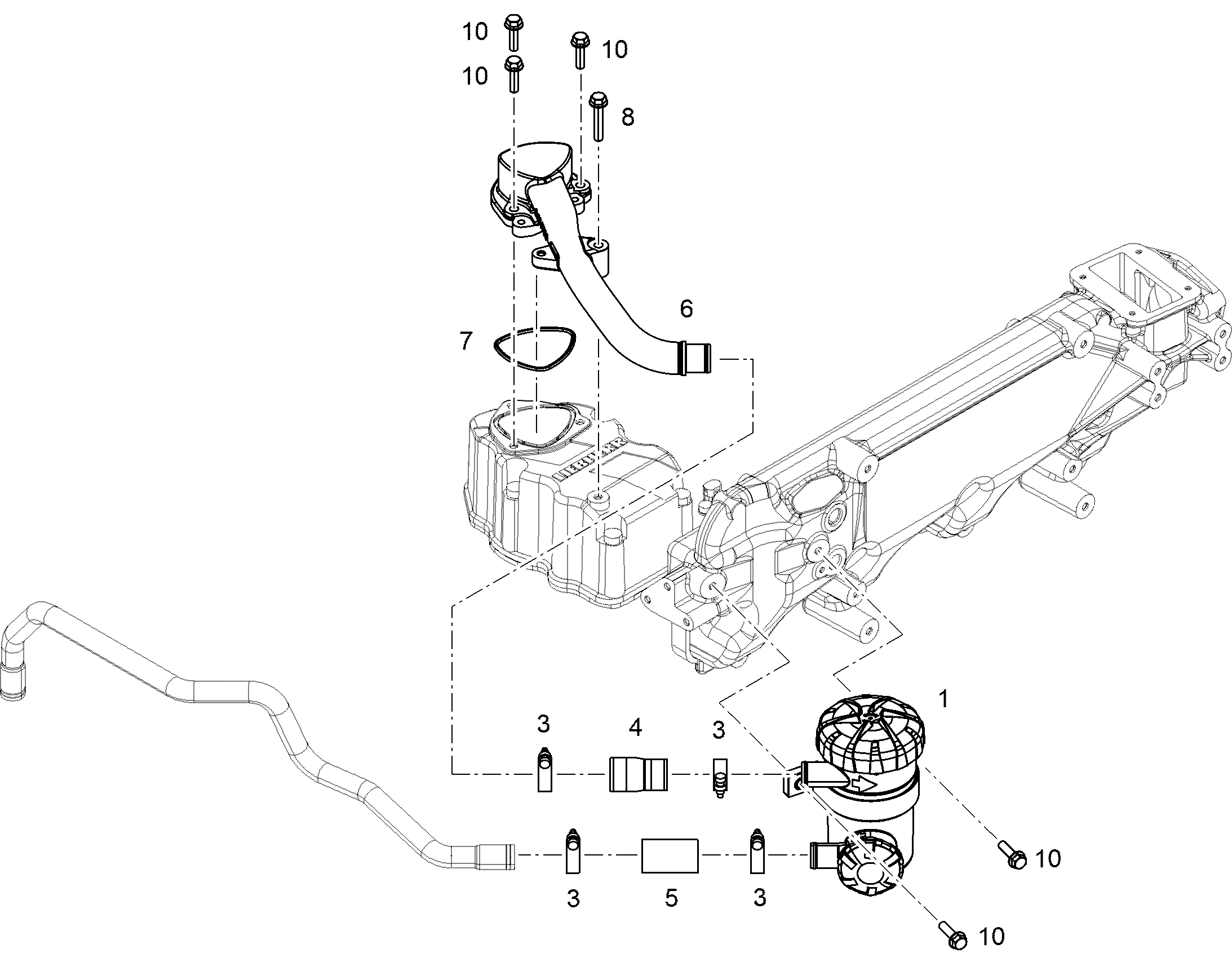 ЭЛЕМЕНТ СОЕДИНИТЕЛЬНЫЙ 10134701 LIEBHERR
