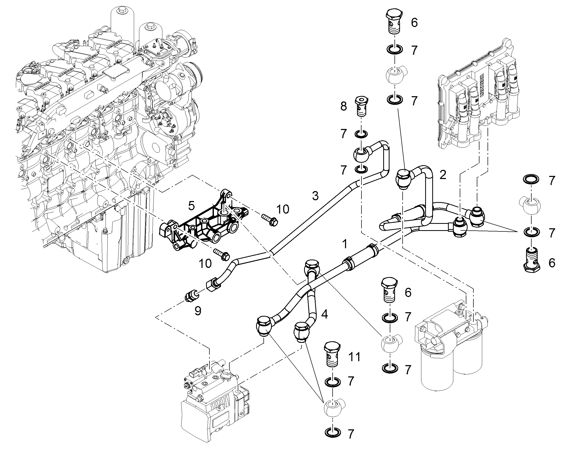 ТРУБОПРОВОД 15X1,5 10141986 LIEBHERR