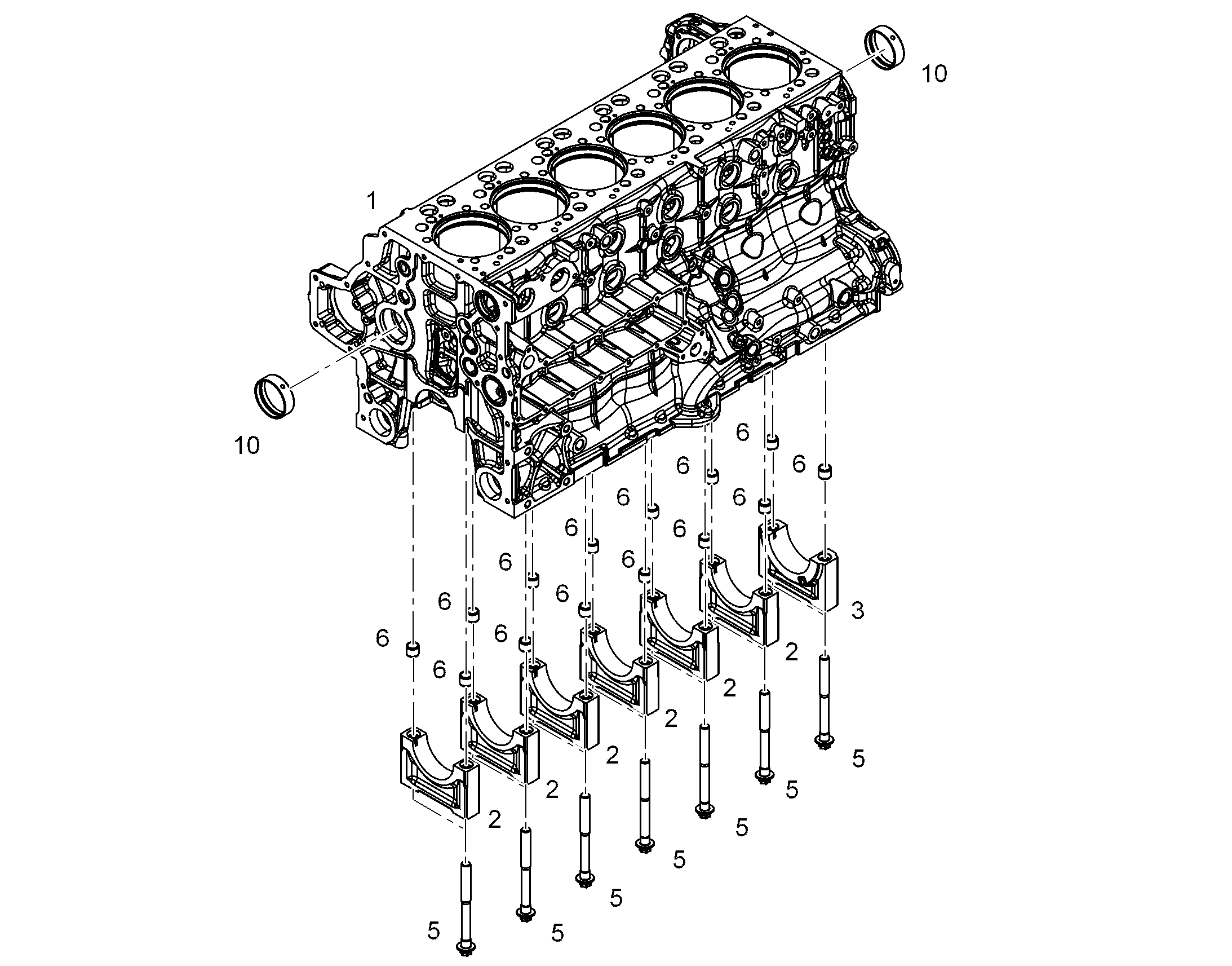 ВИНТ С ШЕСТИГРАННОЙ ГОЛОВКОЙ M18X2X181X80 32CrB4/10.9 ZNPH 10130816 LIEBHERR