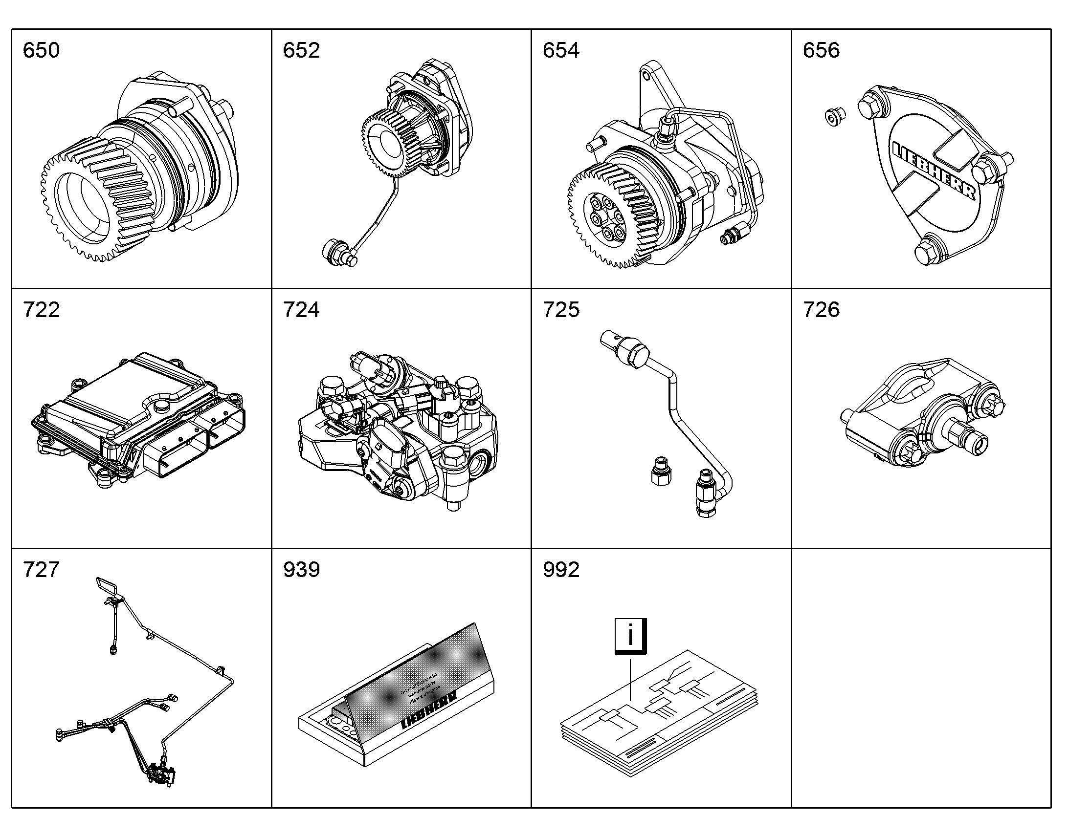 БЛОК УПРАВЛЯЮЩИЙ 10138134 LIEBHERR
