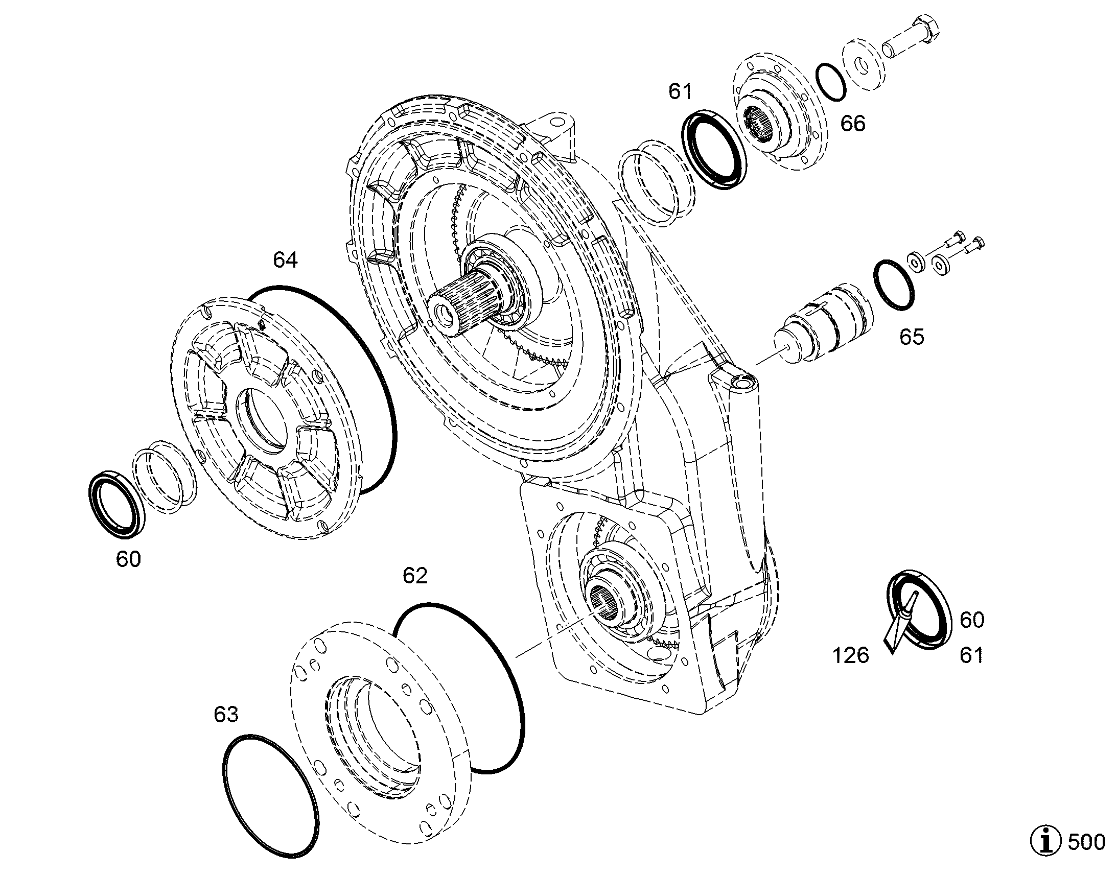 УПЛОТНИТЕЛЬНОЕ КОЛЬЦО ISO 3601-1 266,29X3,53 7382219 LIEBHERR