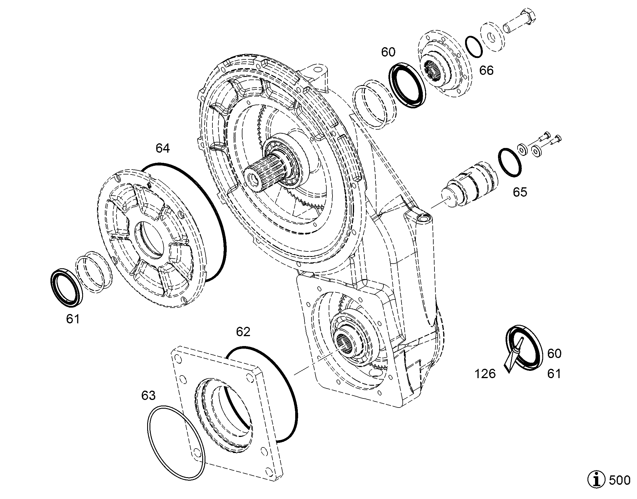 УПЛОТНИТЕЛЬНОЕ КОЛЬЦО ISO 3601-1 164,69X3,53 7380592 LIEBHERR