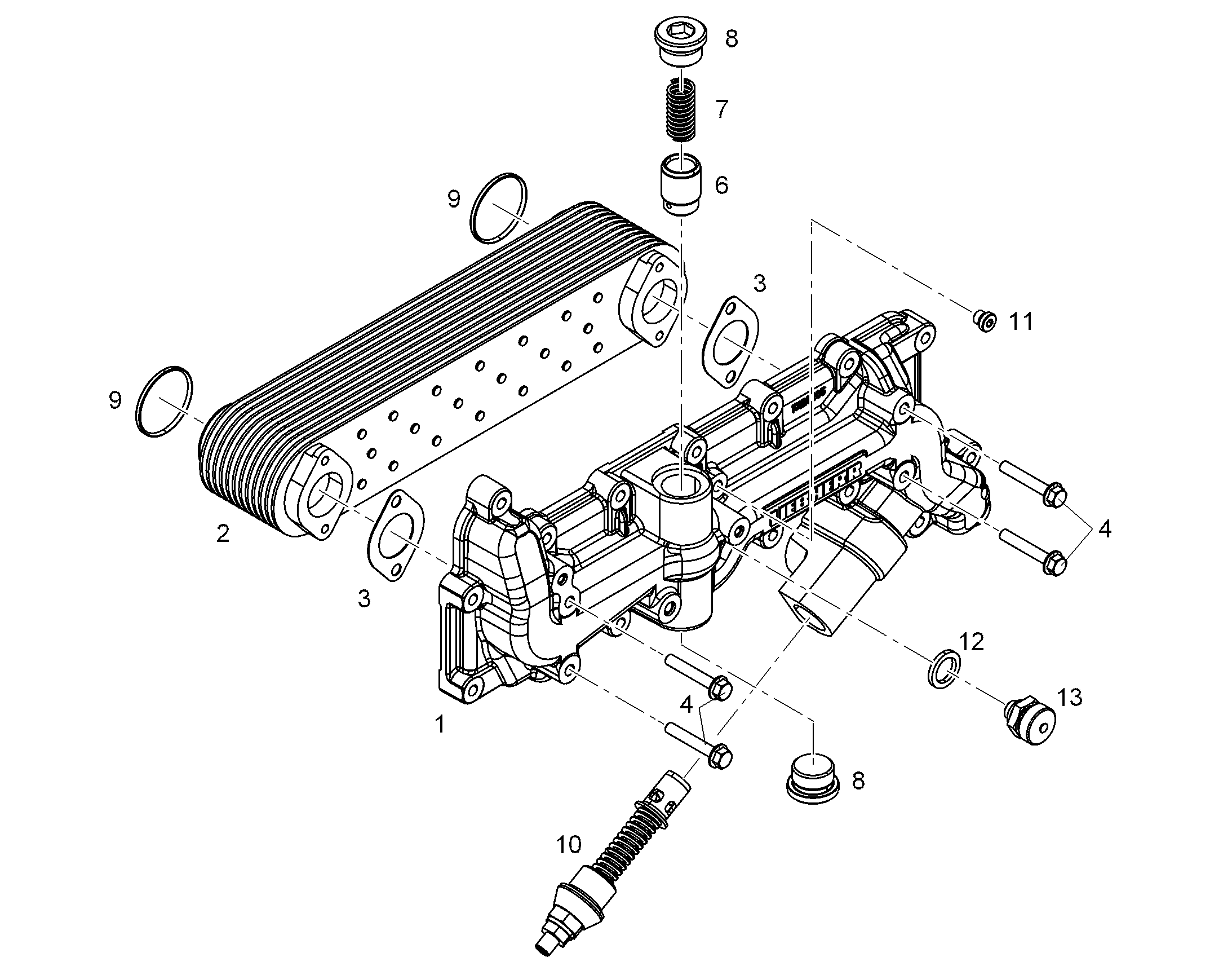 МАСЛЯНЫЙ РАДИАТОР 10325002 LIEBHERR