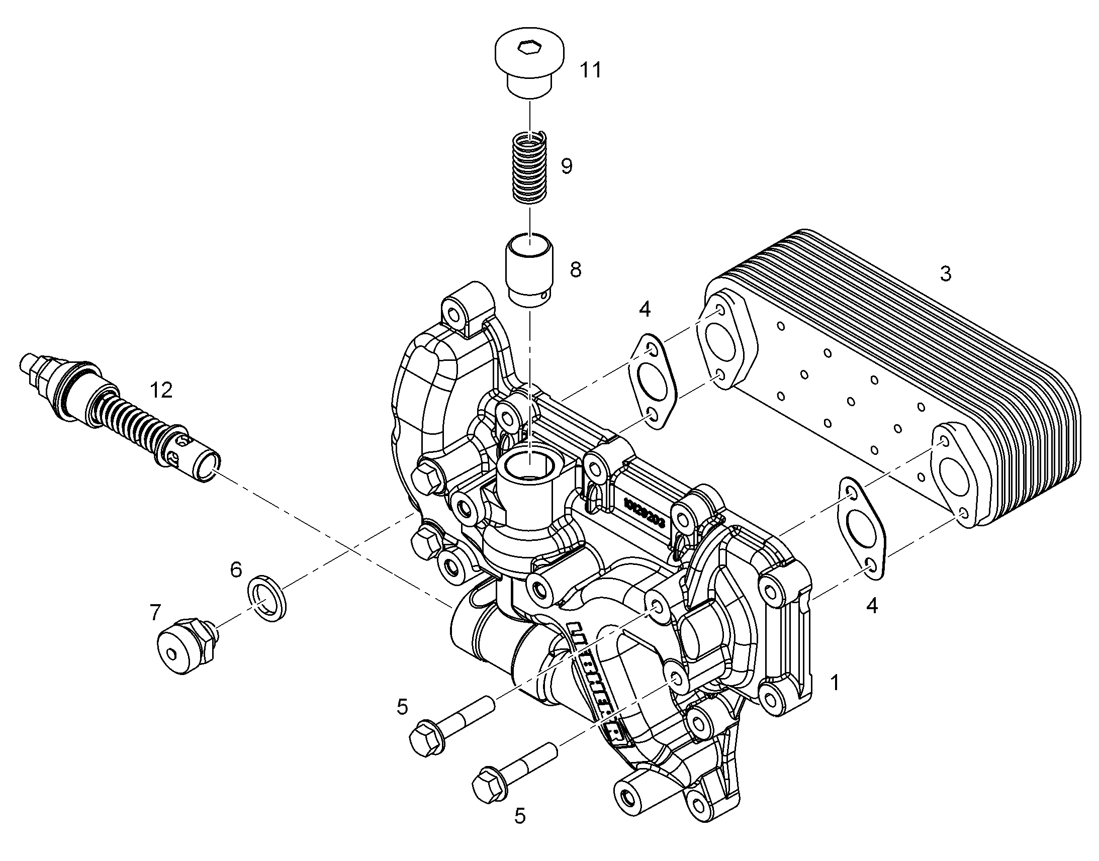 МАСЛЯНЫЙ РАДИАТОР 10325001 LIEBHERR