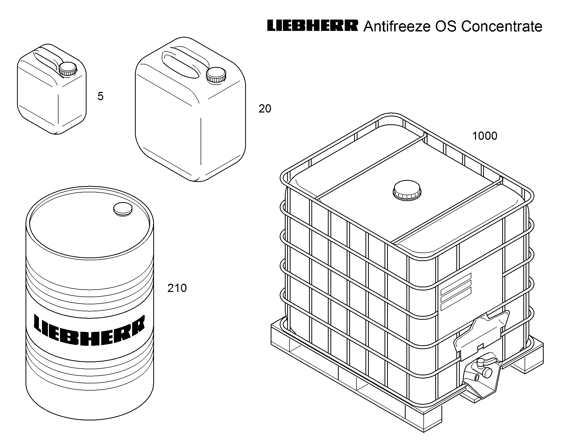 АНТИКОРРОЗ.И ПРОТИВОМОРОЗН.СРЕ 1000L CONTAINER 11657387 LIEBHERR