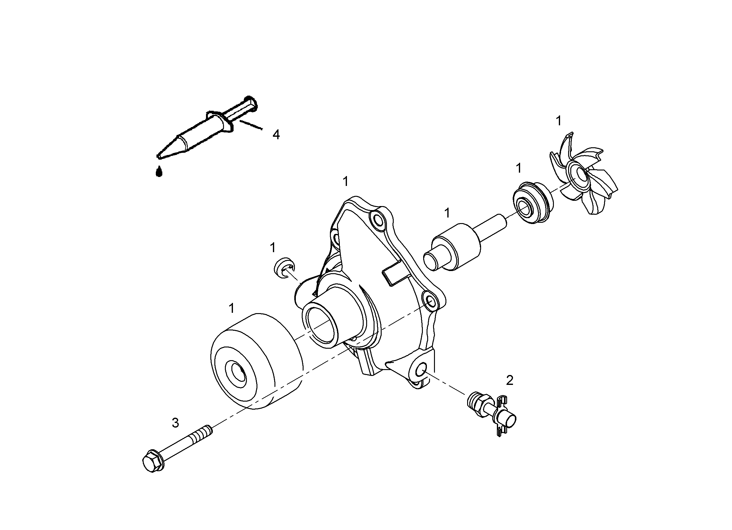 НАСОС ВОДЫ 7090858 LIEBHERR