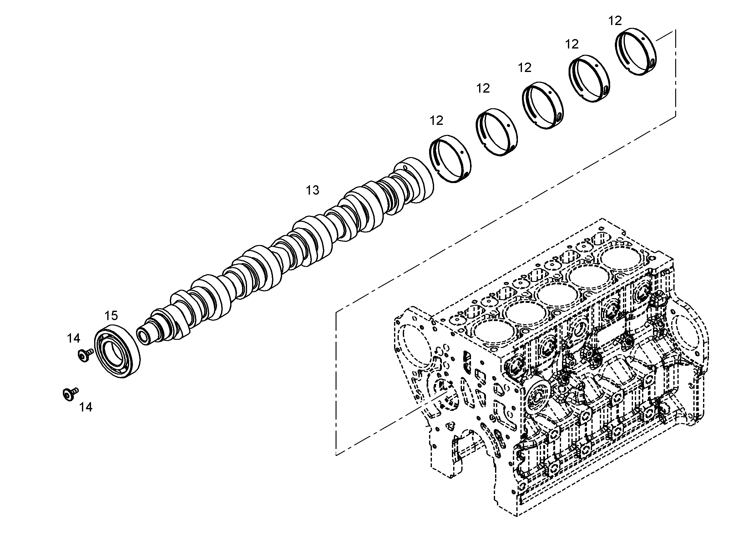 ВАЛ РАСПРЕДЕЛИТЕЛЬНЫЙ 7090861 LIEBHERR