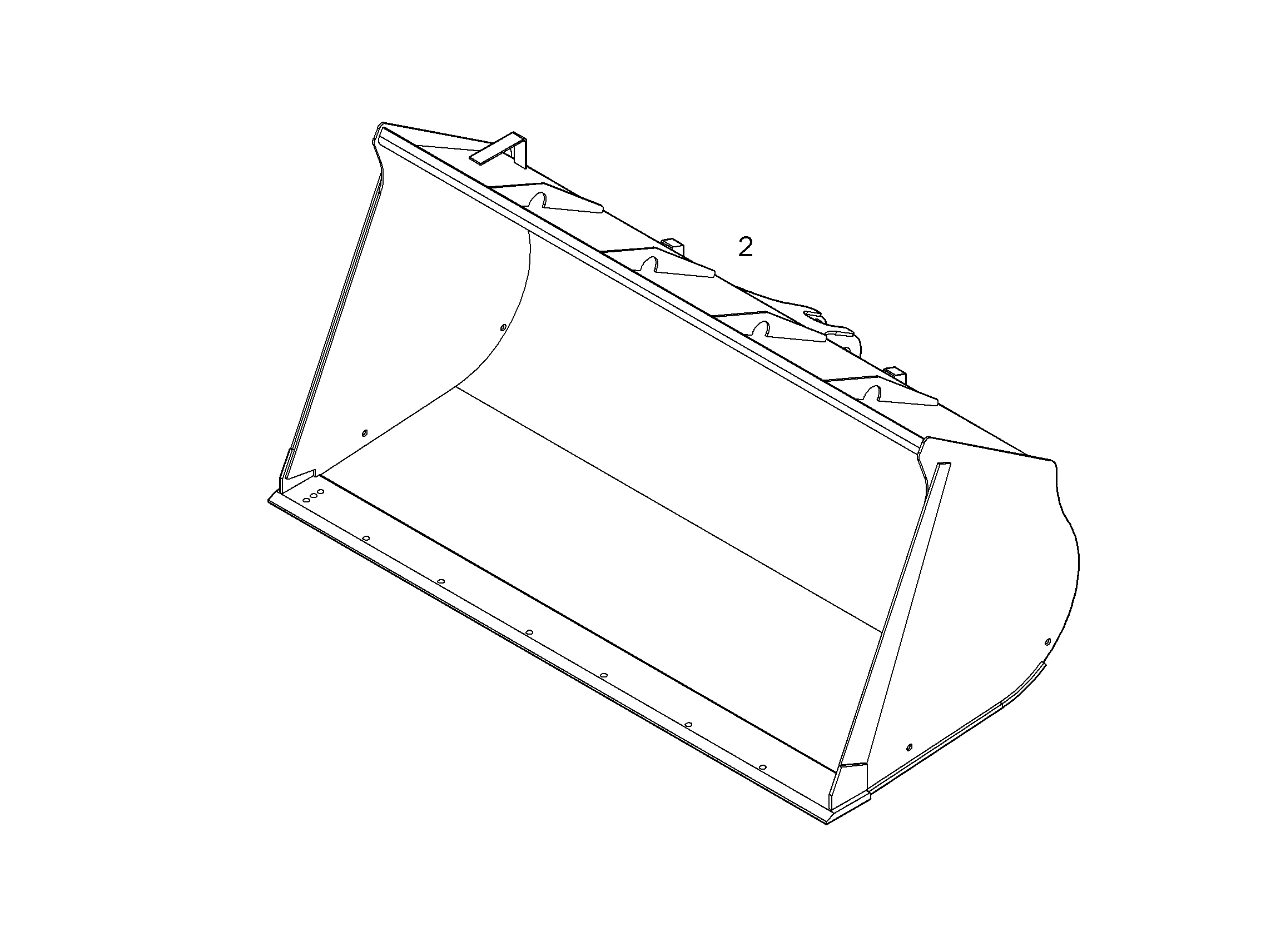 КОВШ 2500mm 2,7m³ 8923872 LIEBHERR