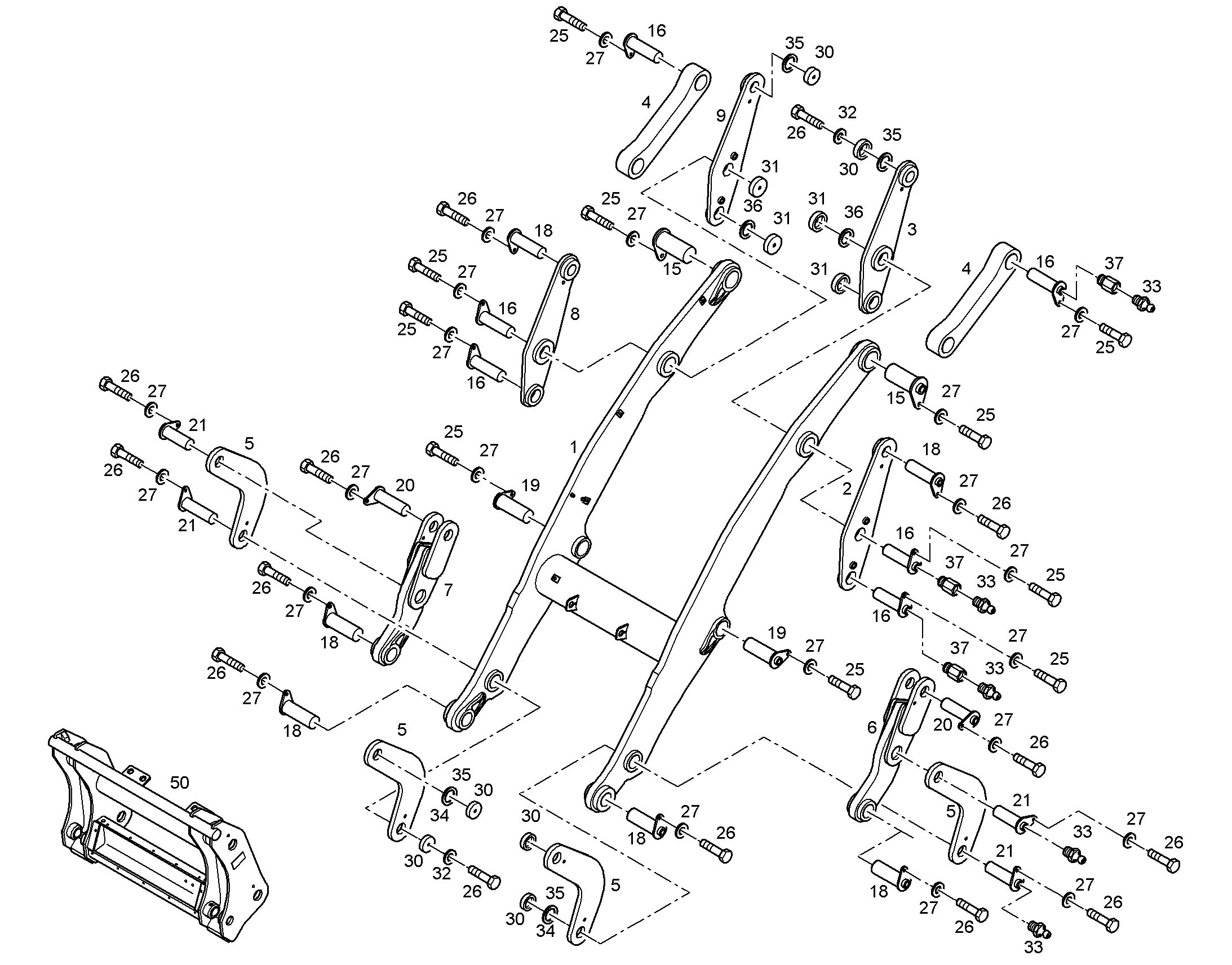 НАКЛАДКА СОЕДИНИТЕЛЬНАЯ 9609750 LIEBHERR