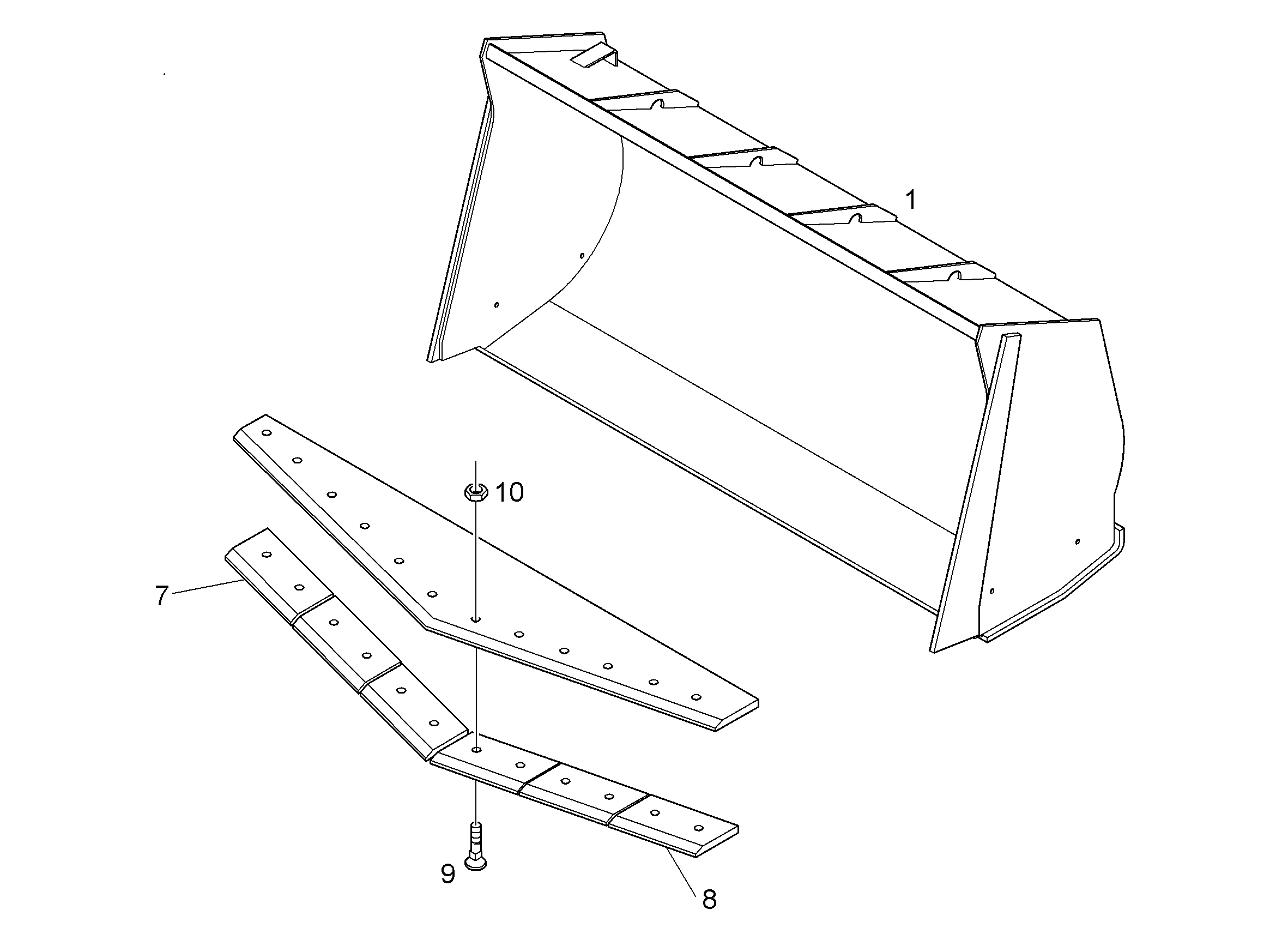 КОВШ 2700mm 2,7m³ 10497992 LIEBHERR