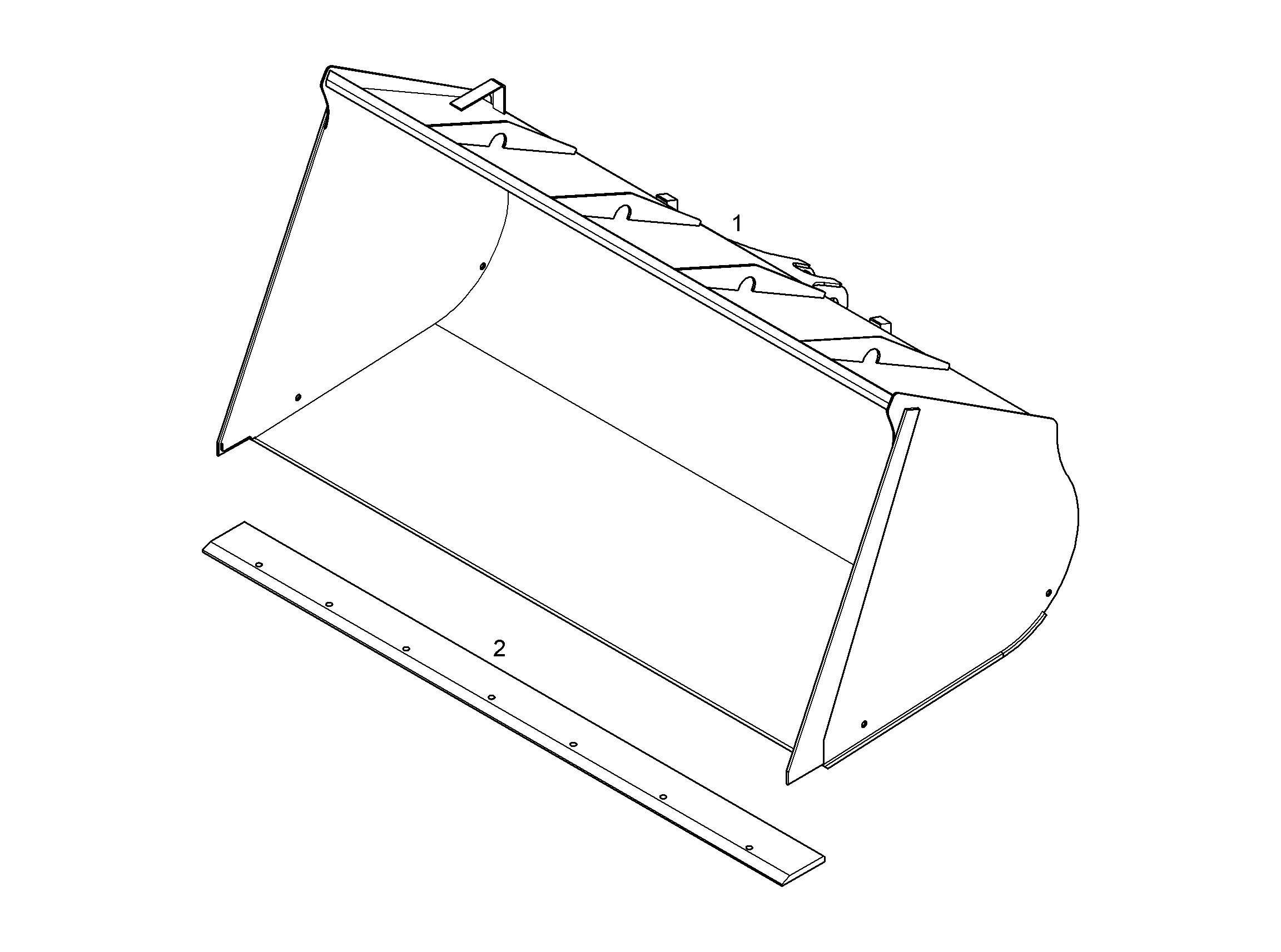 КОВШ 2700mm 4m³ 11109013 LIEBHERR
