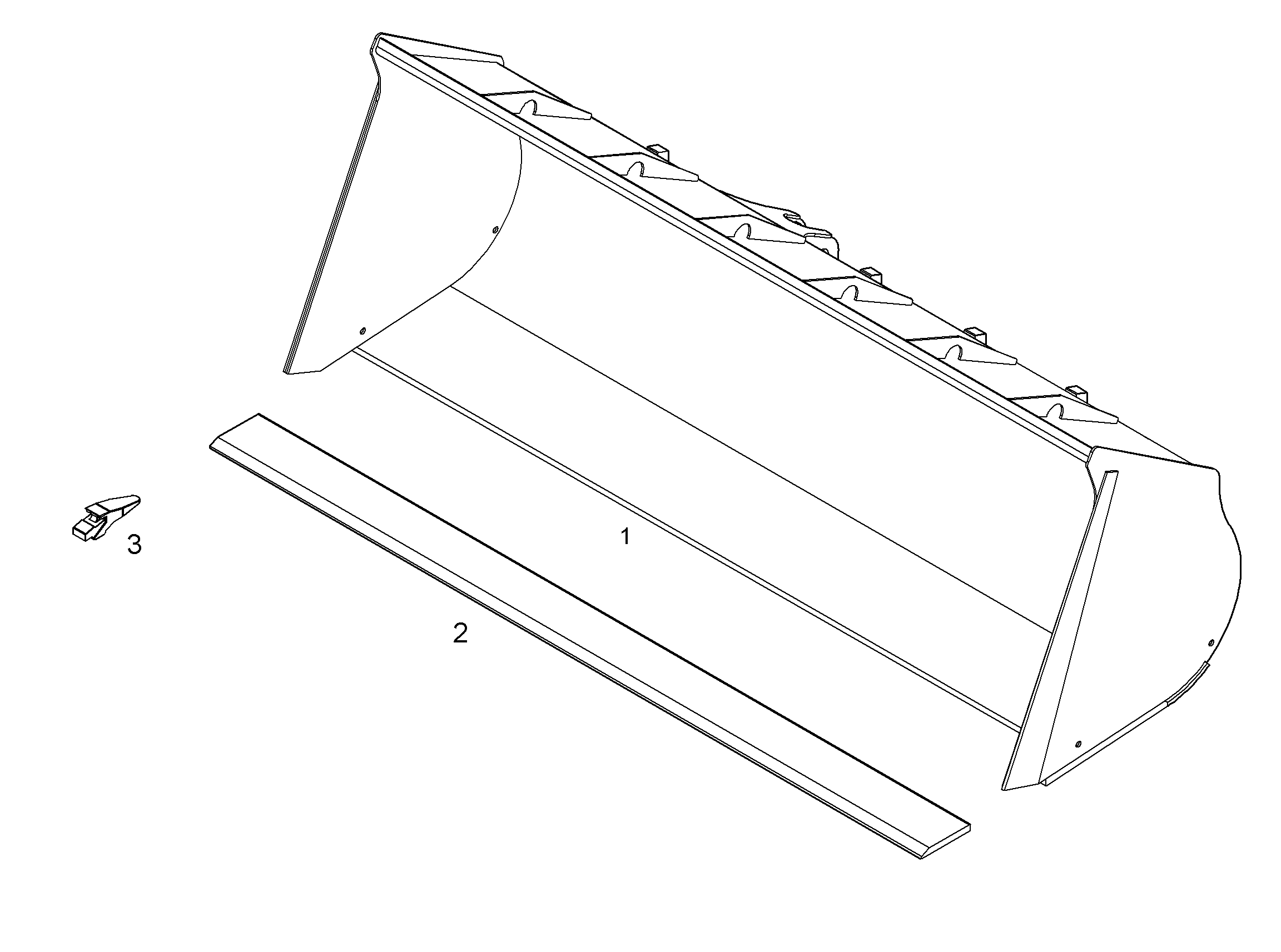 КОВШ 2800mm 2,7m³ 10497253 LIEBHERR