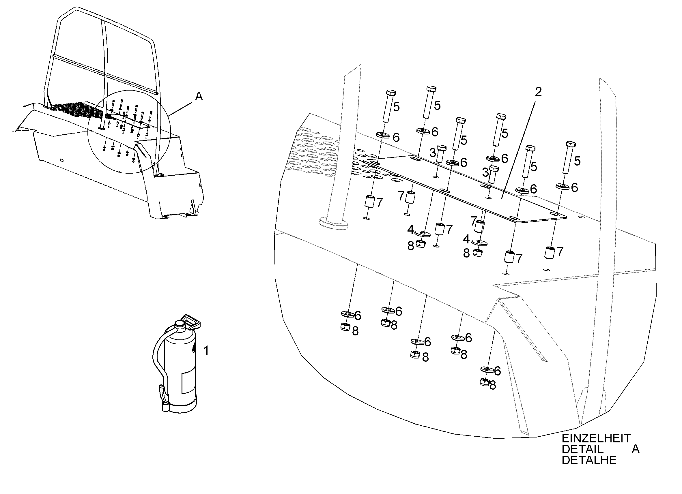 БОЛТ С ШЕСТИГРАННОЙ ГОЛОВКОЙ ISO 4014 M10X55 10.9 A3C 4002133 LIEBHERR