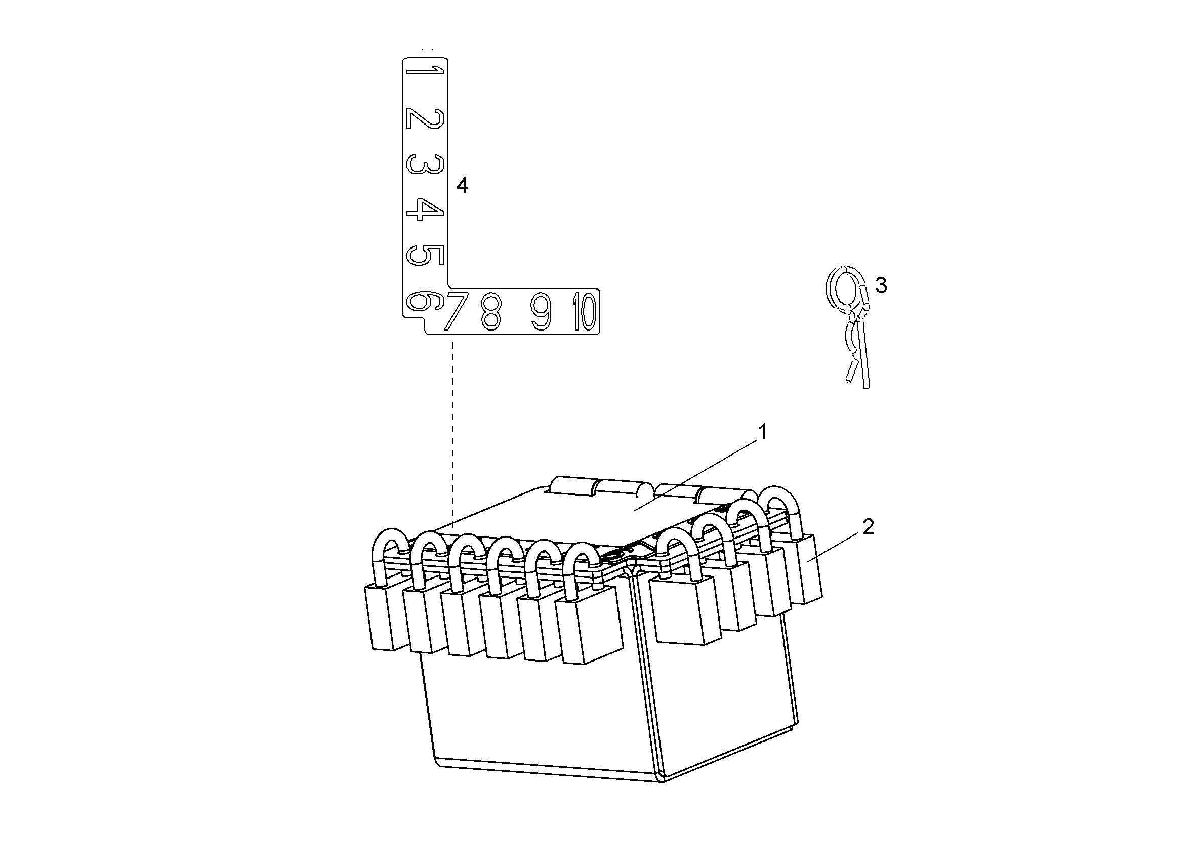 ШПЛИНТ ПРУЖИННЫЙ 4002334 LIEBHERR