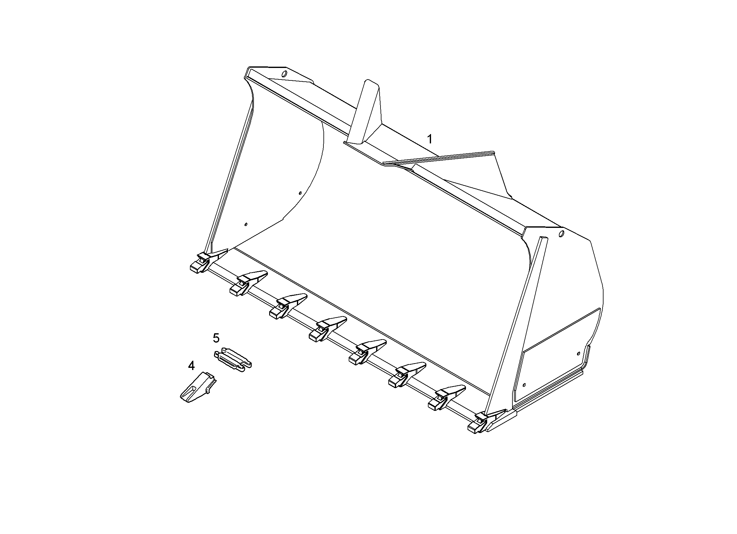 КОВШ HD 2800mm 2,7m³ 10497997 LIEBHERR