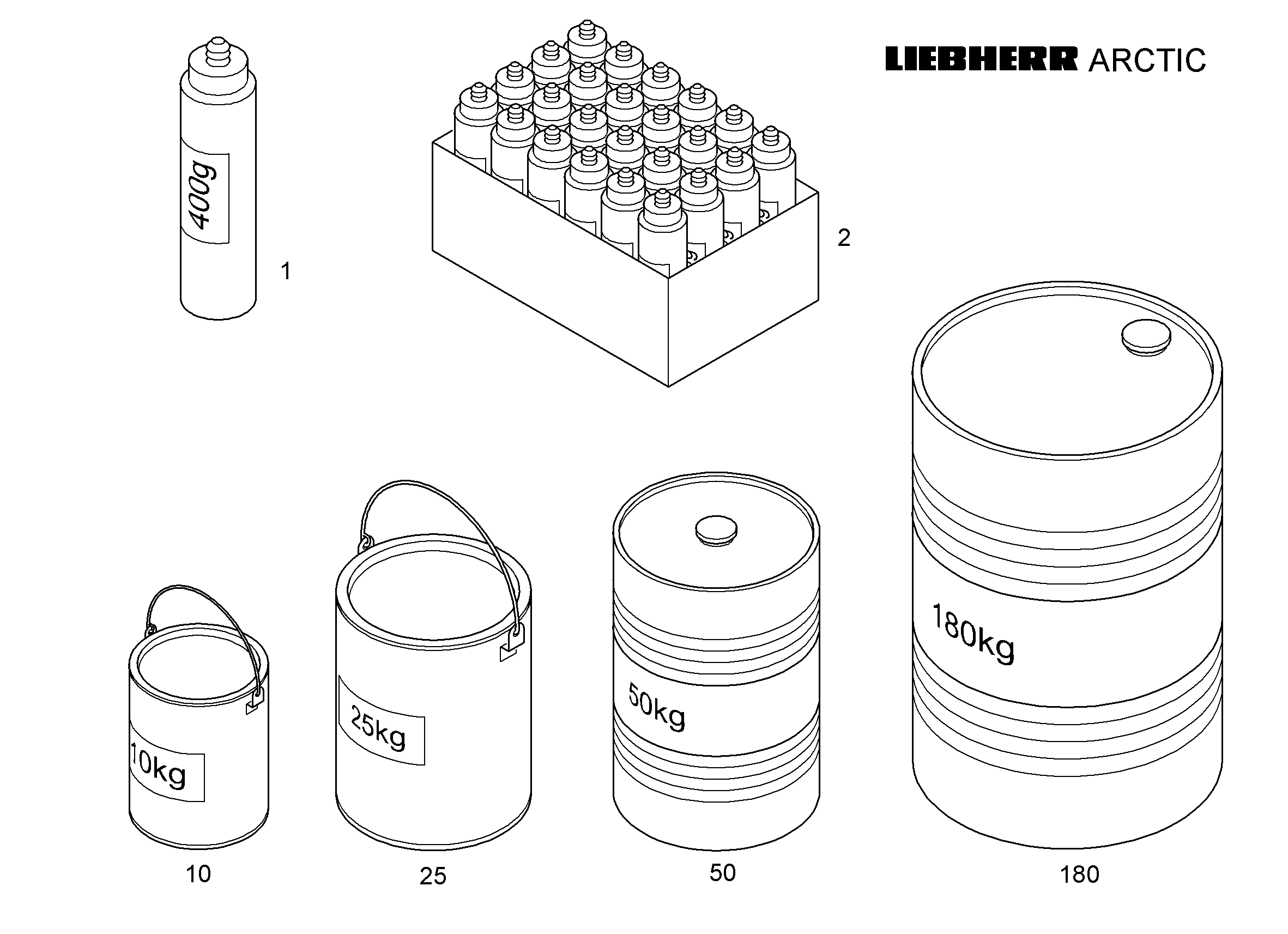 НИЗКОТЕМПЕРАТУРНАЯ СМАЗКА LIEBHERR/25kg 10296824 LIEBHERR