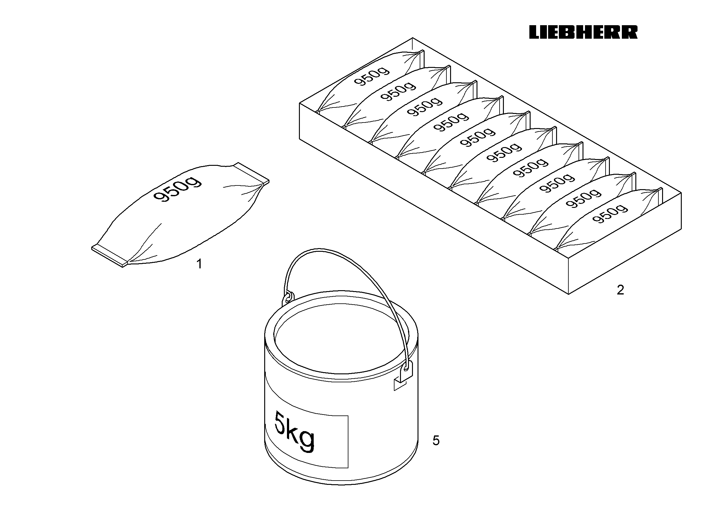 ПАСТА РАСПЫЛЯЕМАЯ LIEBHERR/5kg 10330311 LIEBHERR