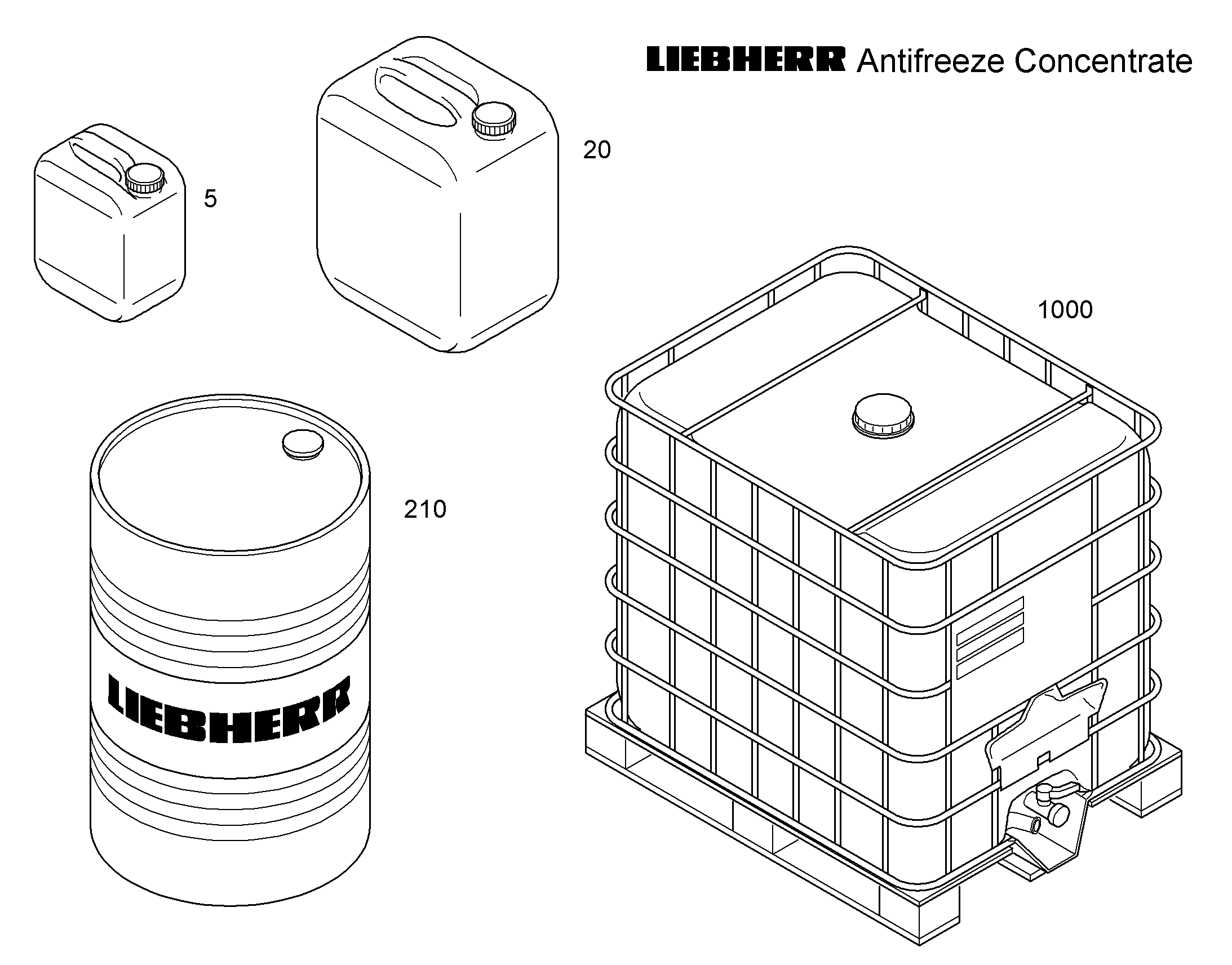 АНТИКОРРОЗ.И ПРОТИВОМОРОЗН.СРЕ 1000L CONTAINER 10356833 LIEBHERR