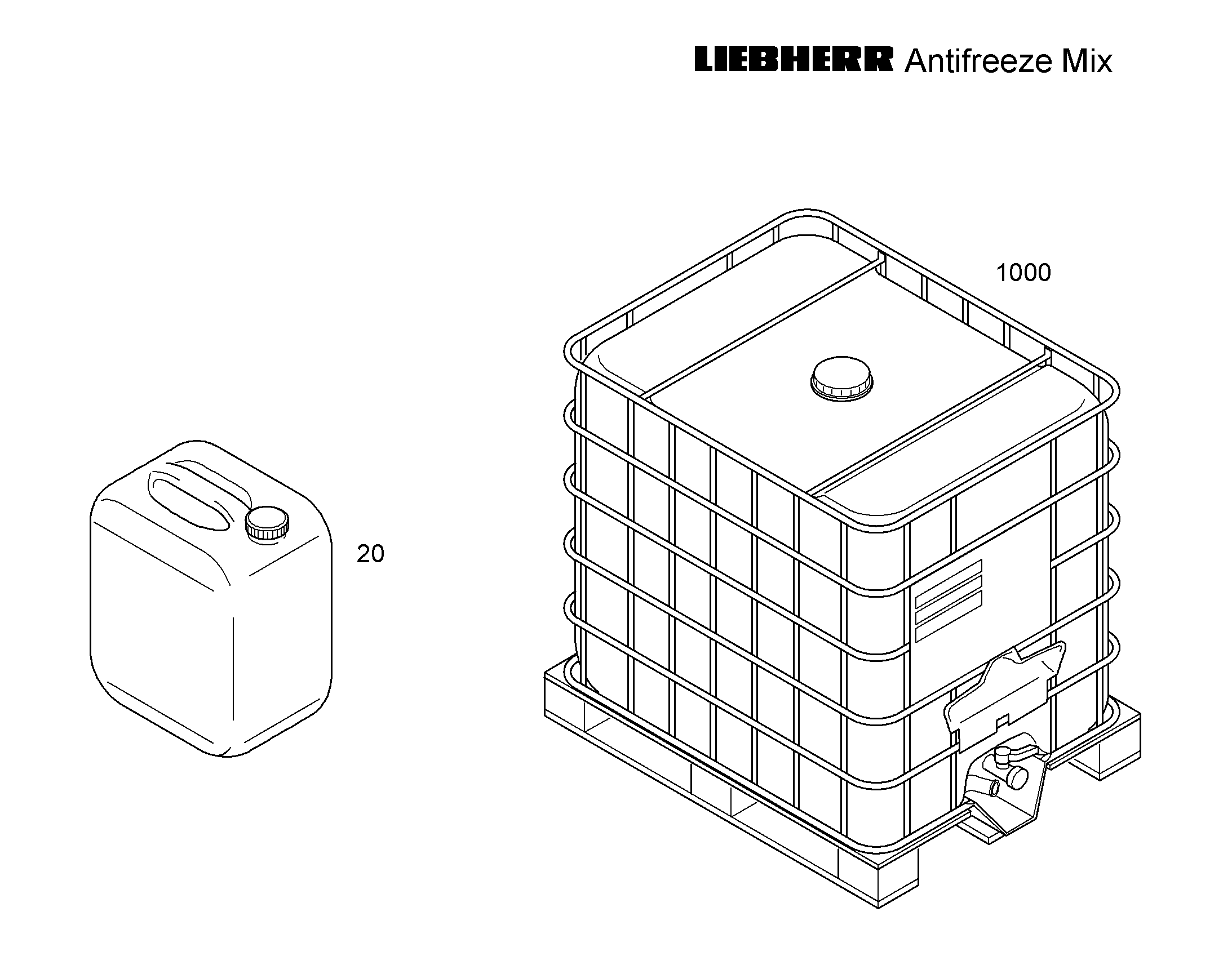 АНТИКОРРОЗ.И ПРОТИВОМОРОЗН.СРЕ 1000L CONTAINER 10359077 LIEBHERR