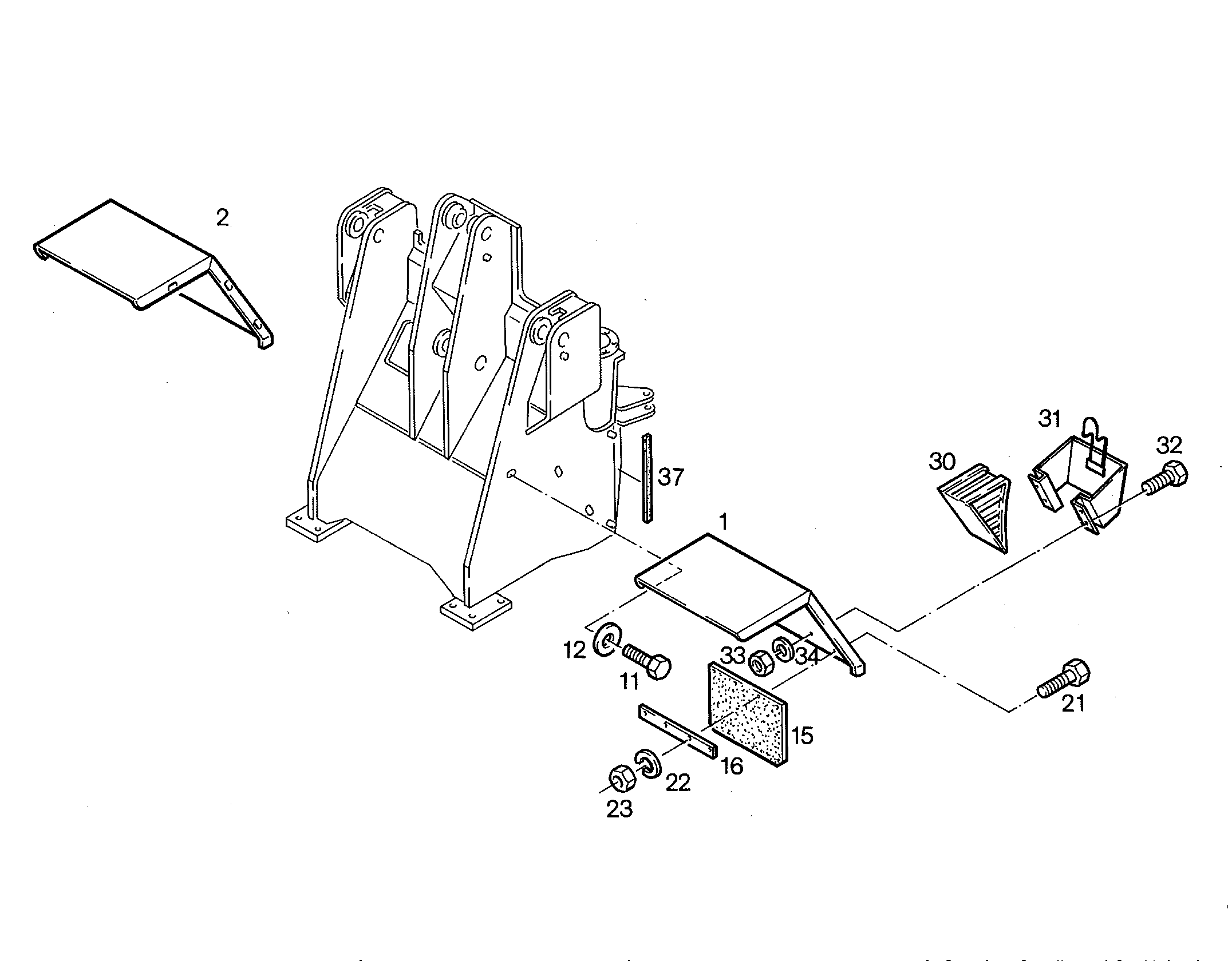 ПРОТИВООТКАТНЫЙ УПОР 7615705 LIEBHERR