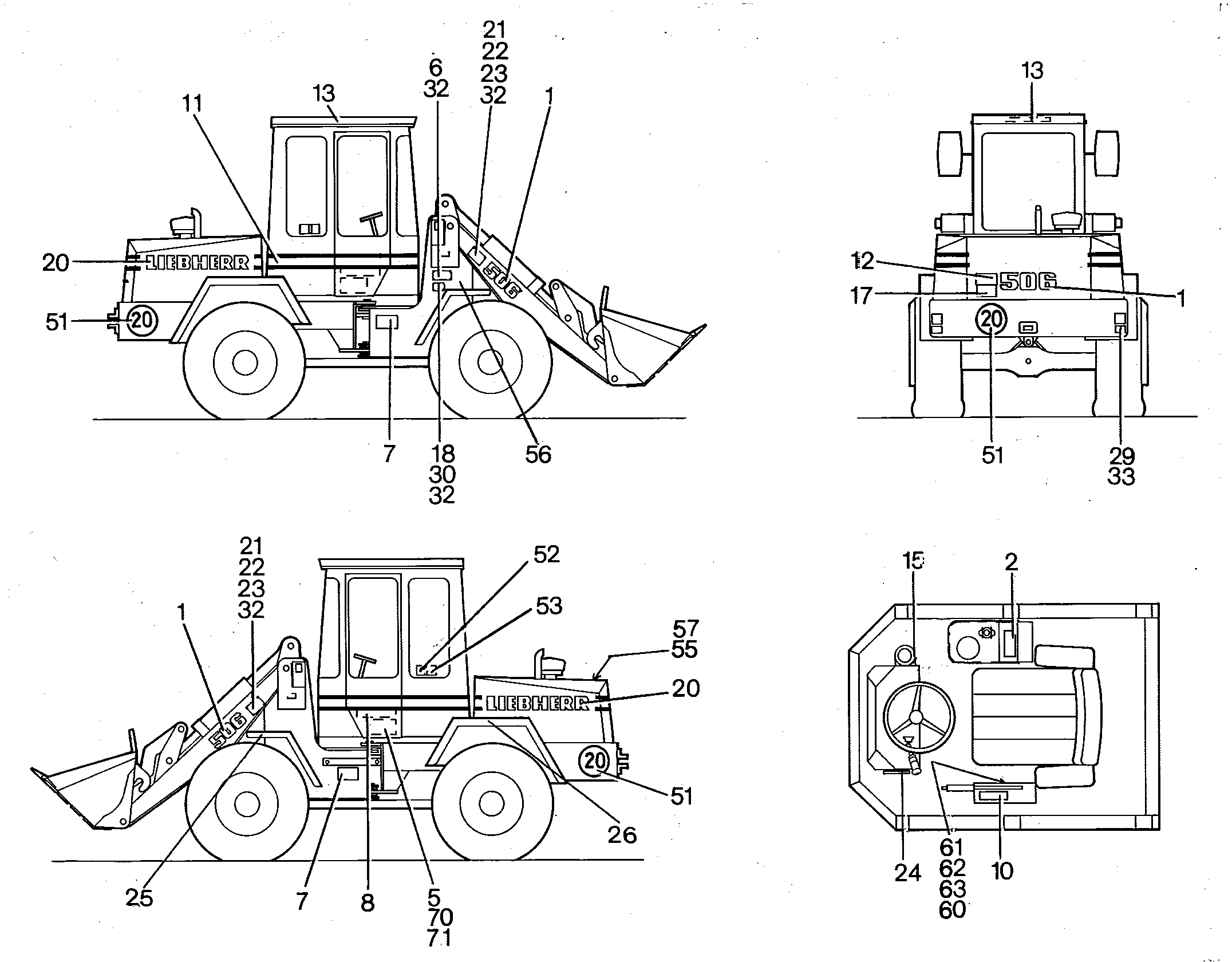 ЗНАК ПРЕДУПРЕЖДАЮЩИЙ KNICKBEREICH 200mmX95mm 9145804 LIEBHERR