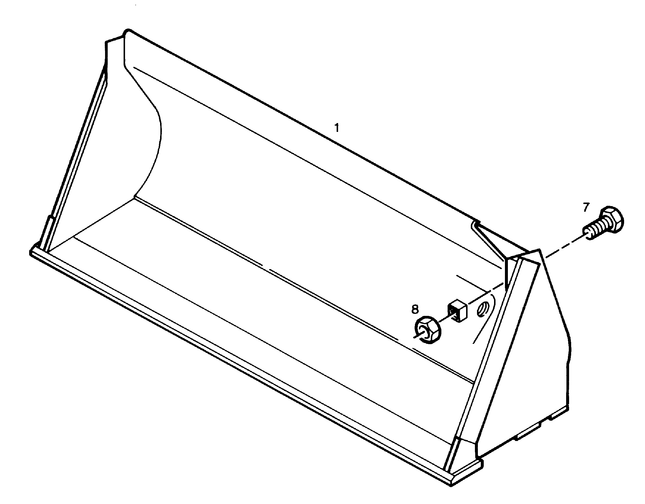 КОВШ 2400mm 2,1m³ 9507746 LIEBHERR