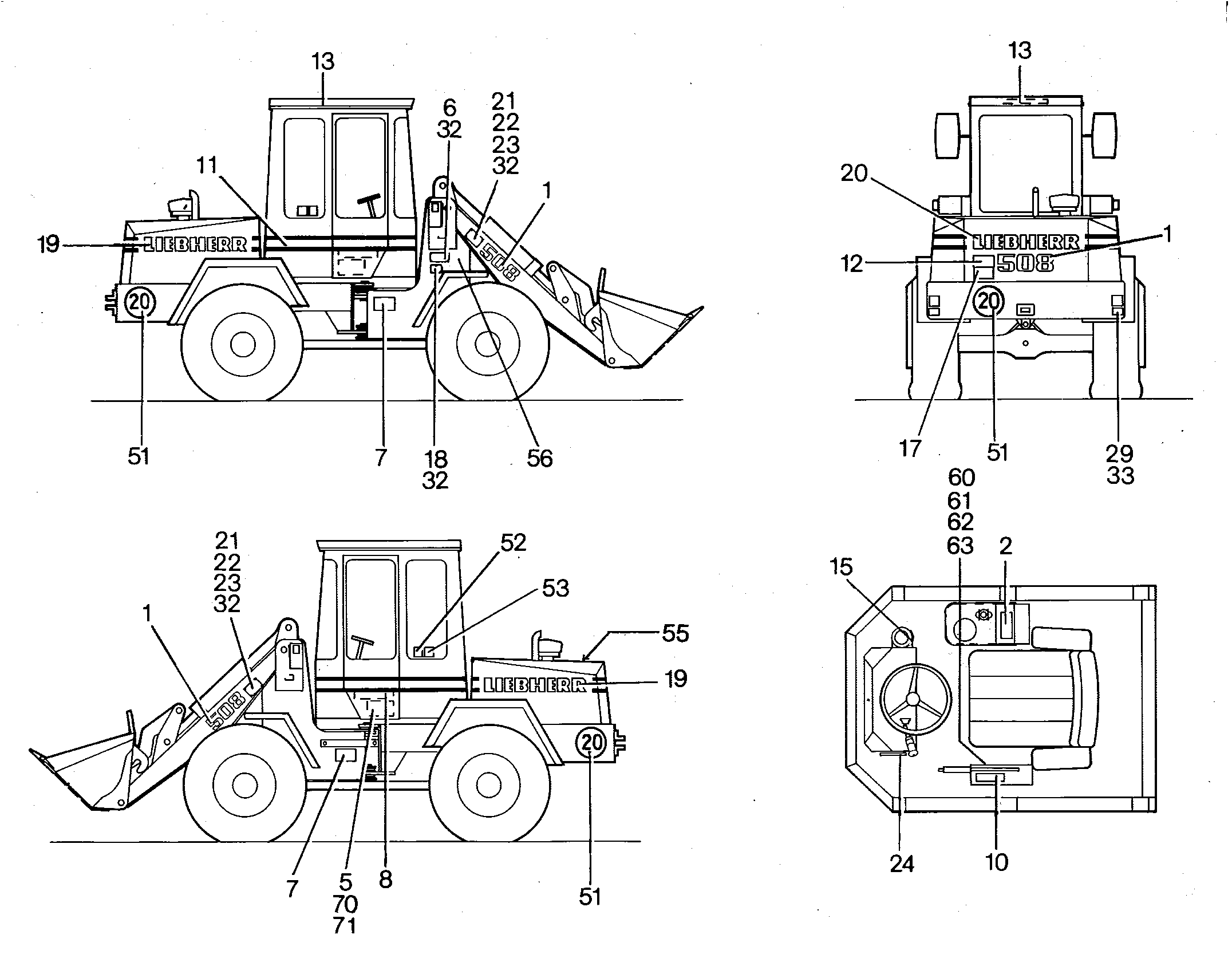 ТАБЛИЧКА WARTUNG MOTOR 7617624 LIEBHERR
