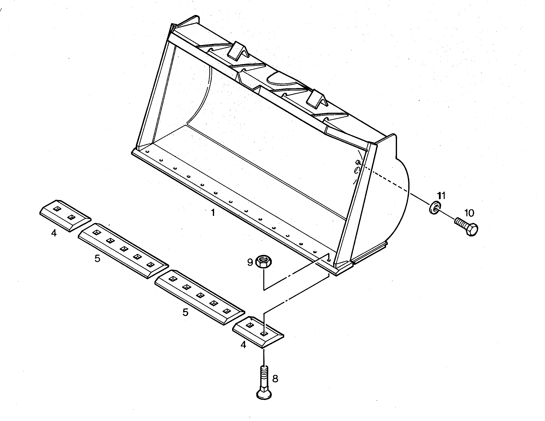 КОВШ ГРУЗОВОЙ 2700mm 2,6m³ 9136924 LIEBHERR