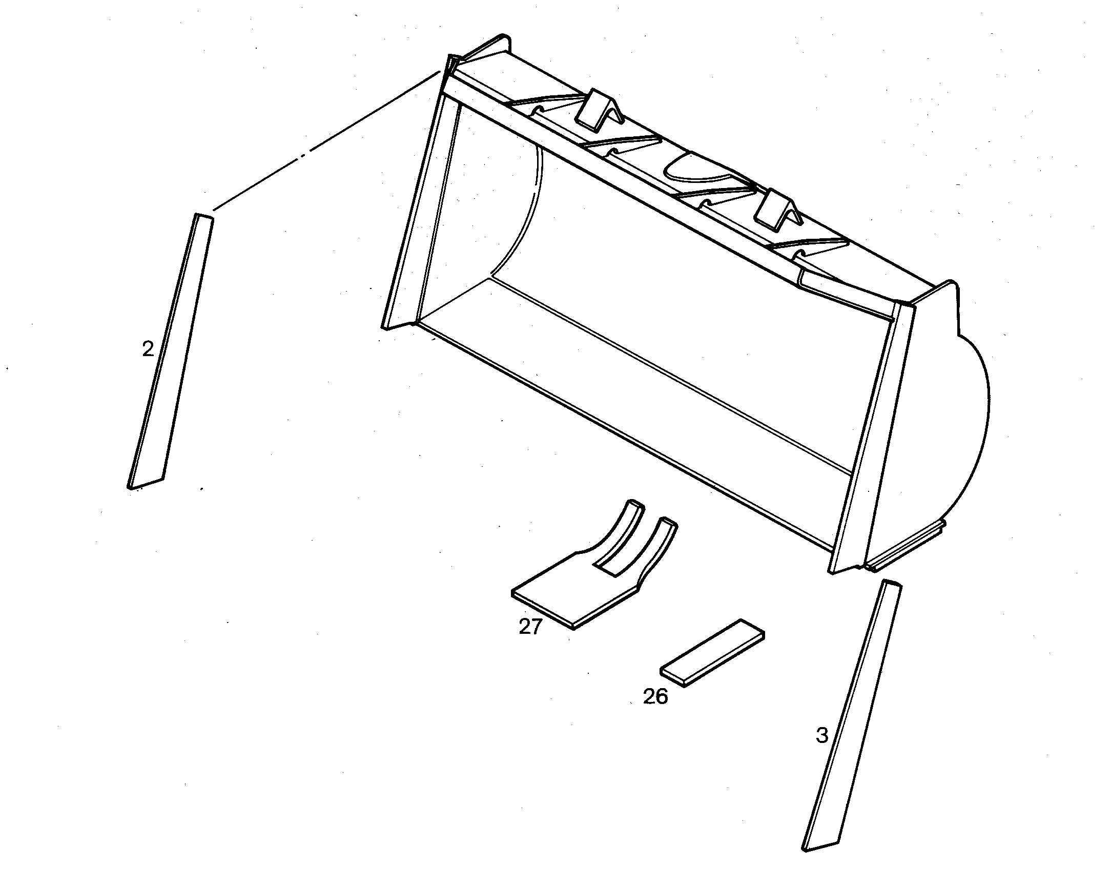 РЕЖУЩАЯ КРОМКА 9509536 LIEBHERR