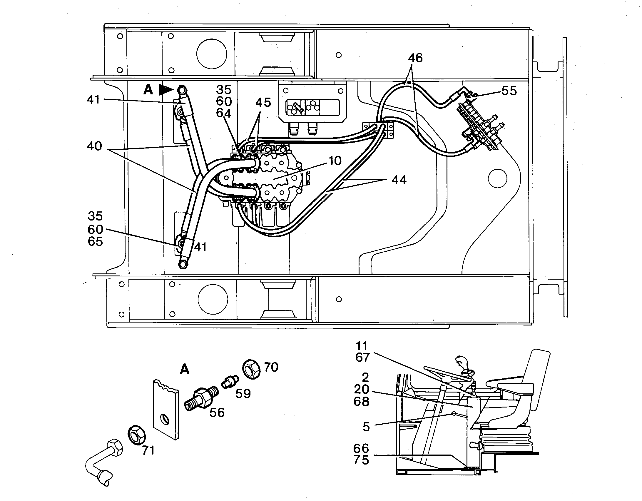 ГАЙКА НАКИДНАЯ ISO 8434-1 NS25 4774005 LIEBHERR