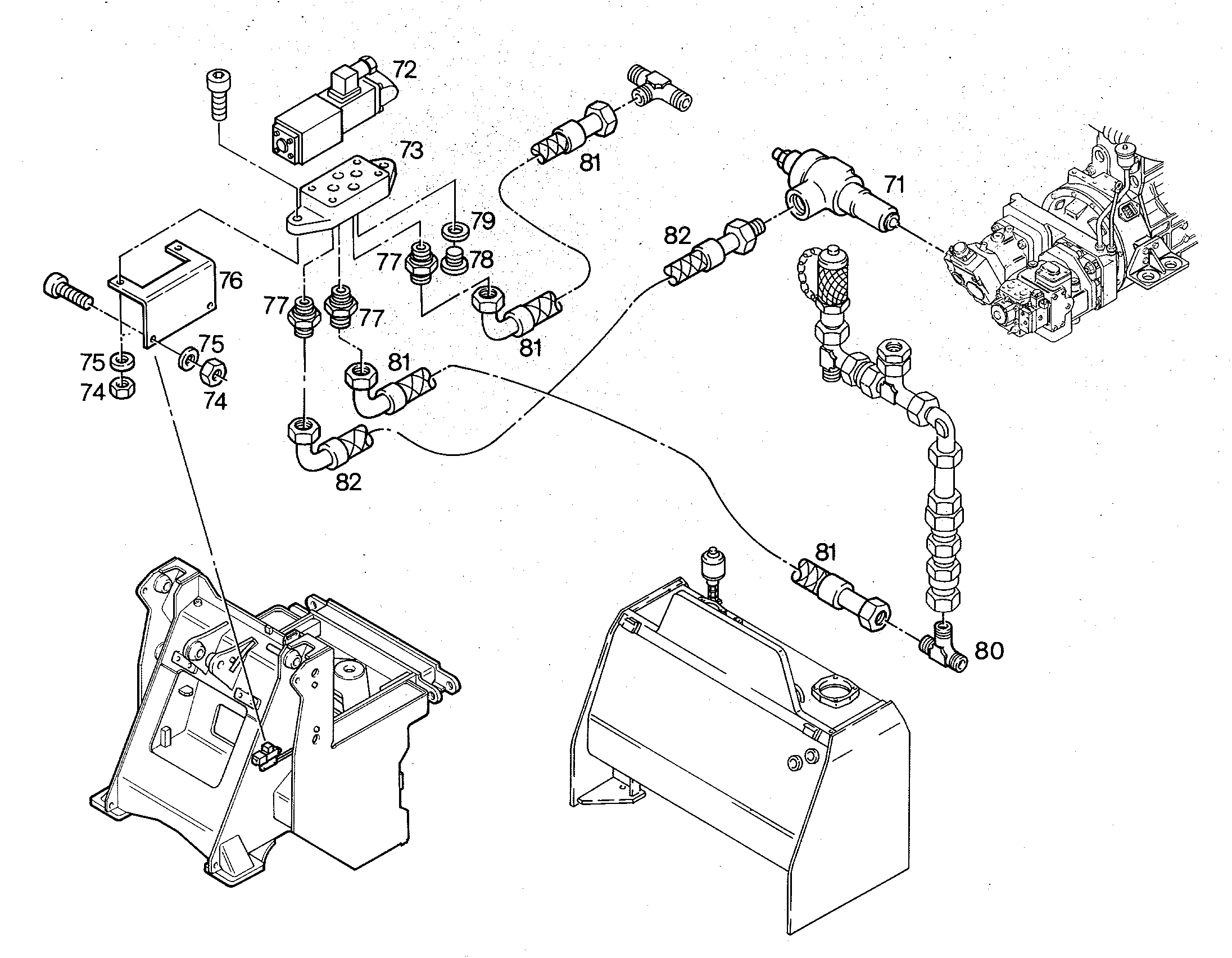 ШЛАНГ УПРАВЛЕНИЯ 8X1600 7005035 LIEBHERR