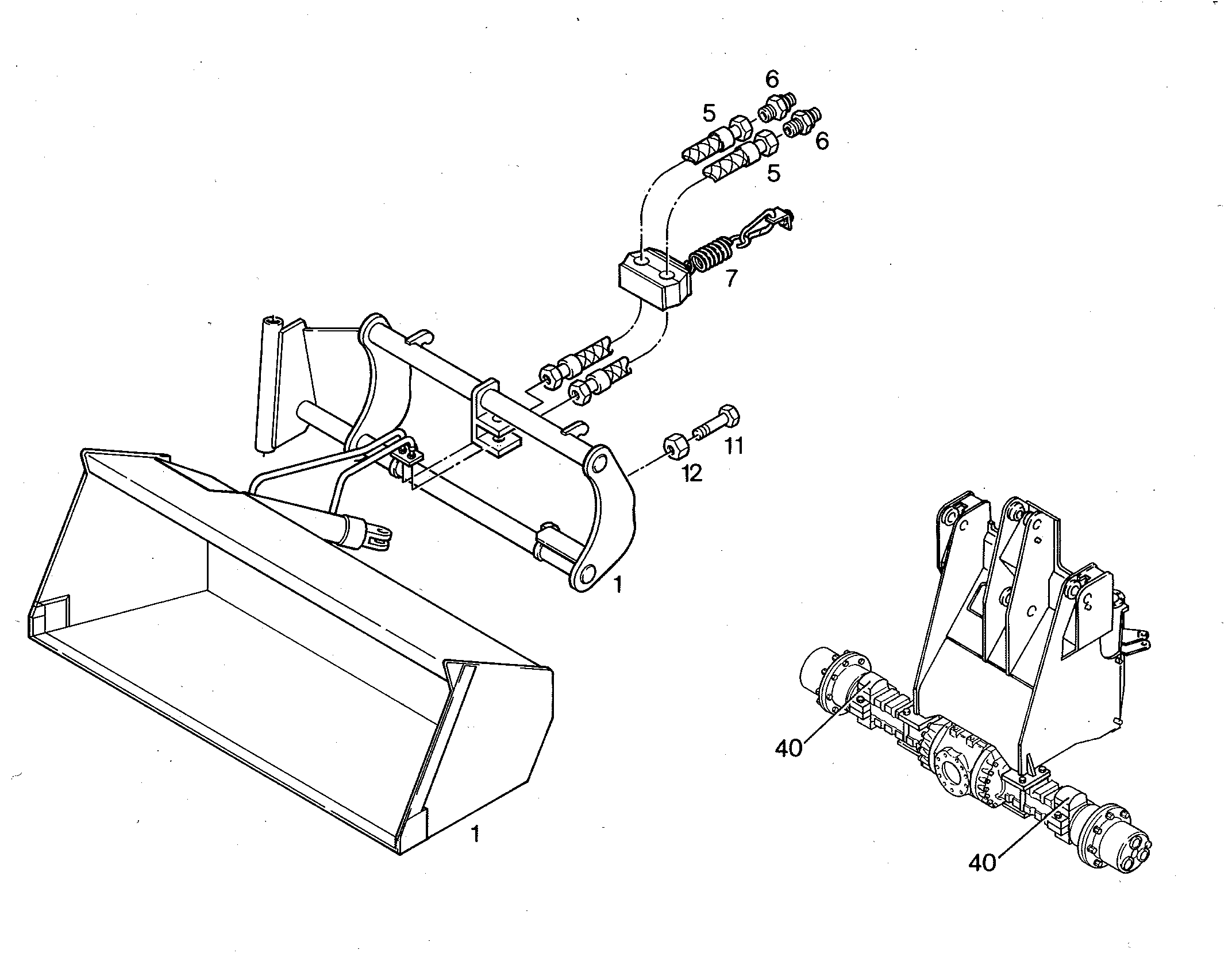 БОКОВАЯ ЗАСЛОНКА 1800mm 0,60m³ 5715635 LIEBHERR