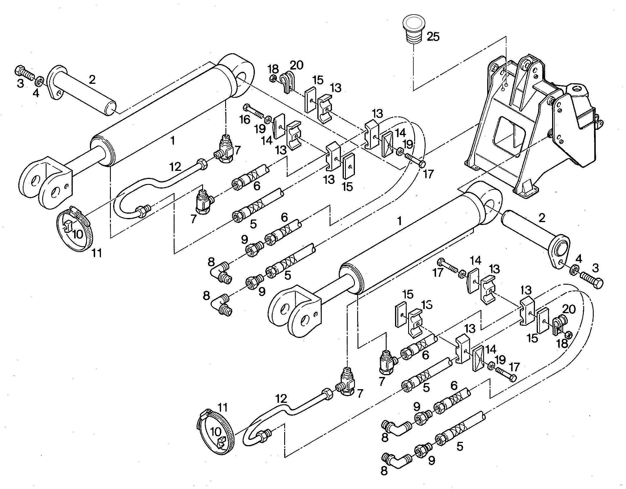 СКОБА DIN 3016-1 D1 15X25 W1-2-CR 7615291 LIEBHERR