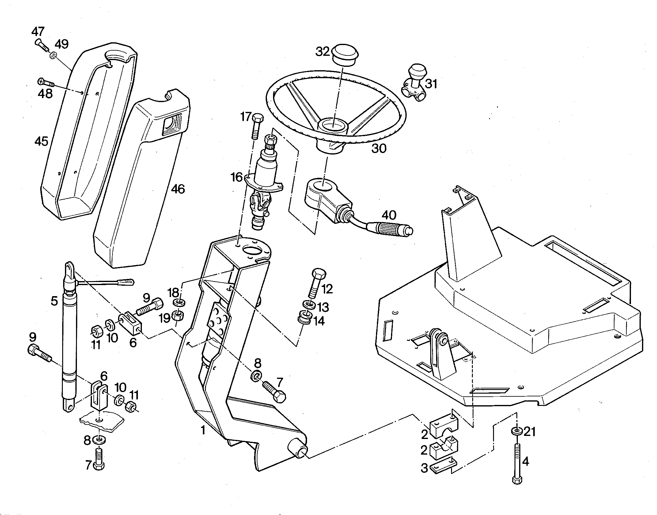 КОЛОНКА РУЛЕВАЯ 5715469 LIEBHERR