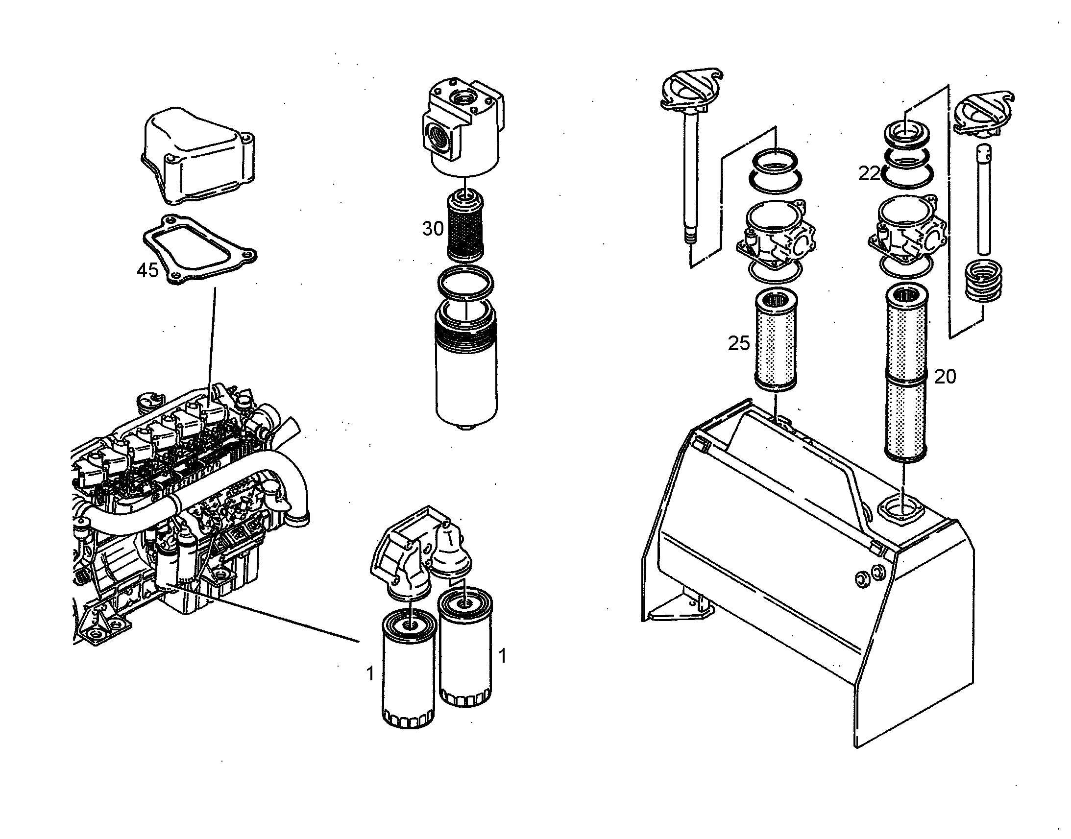 ФИЛЬТР.ЭЛЕМЕНТ СТЕКЛОВОЛОКОН. 25µm 7010316 LIEBHERR