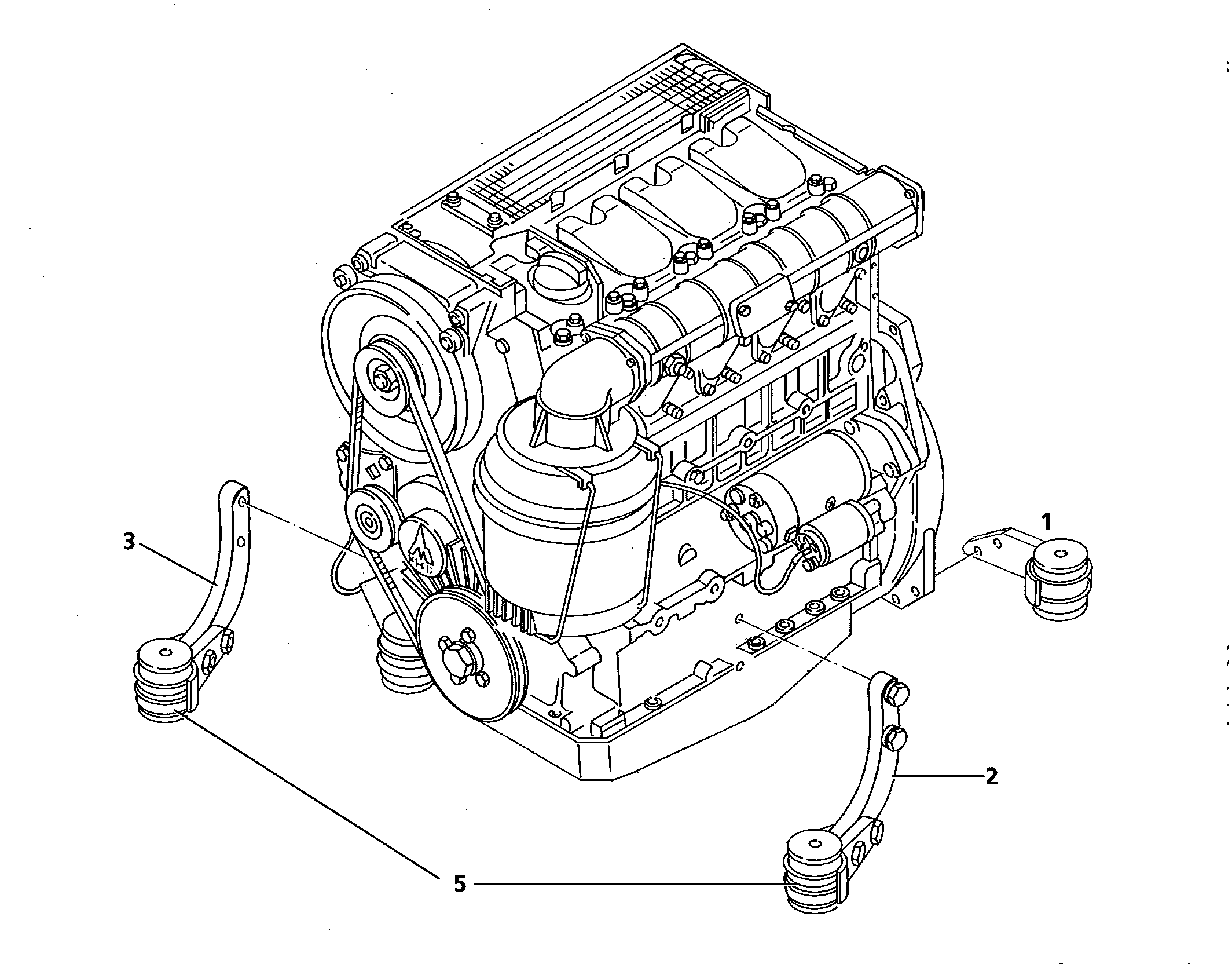 ОПОРЫ ДВИГАТЕЛЯ 7618984 LIEBHERR