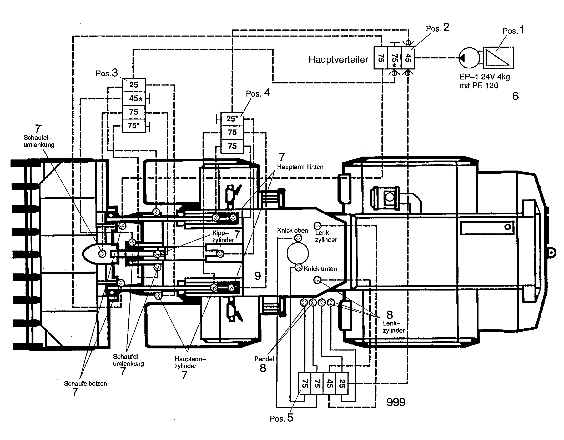 СМАЗОЧНЫЕ ЛИНИИ ПОДЪEМНИК 9653652 LIEBHERR