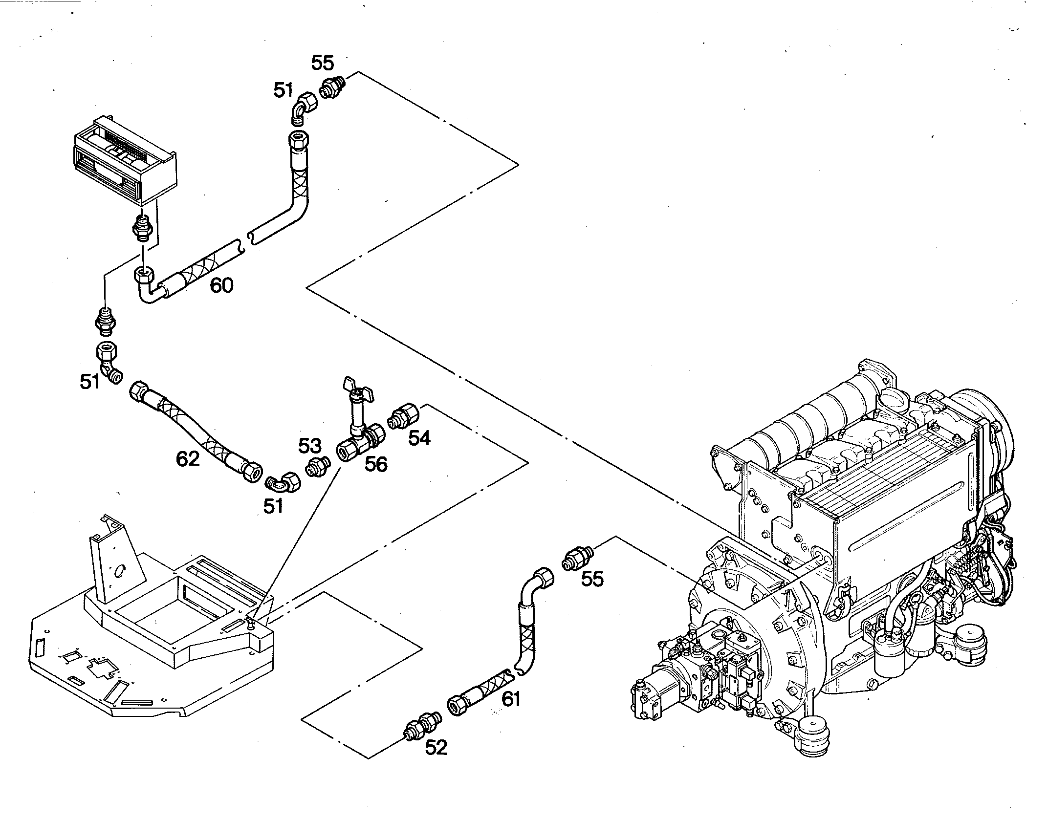 КРАН ШАРОВОЙ НИЗКОГО ДАВЛЕНИЯ 7619273 LIEBHERR
