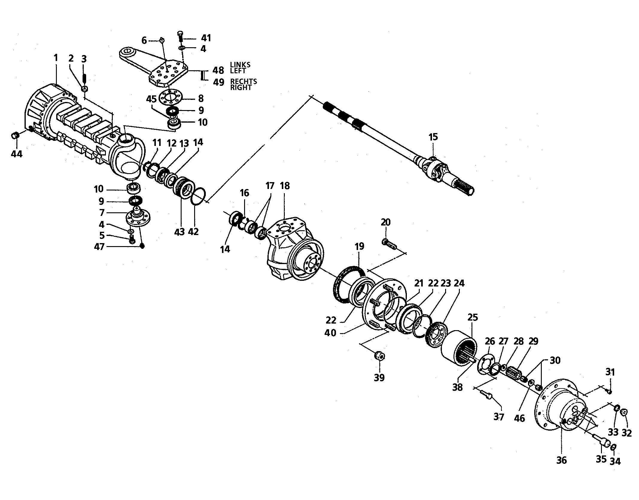 КОРПУС МОСТА 7619554 LIEBHERR