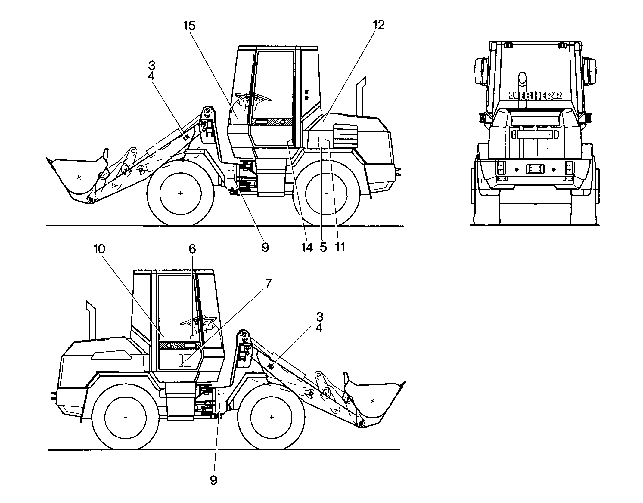 ТАБЛИЧКА ZU AUF 74mmX26mm 9605921 LIEBHERR