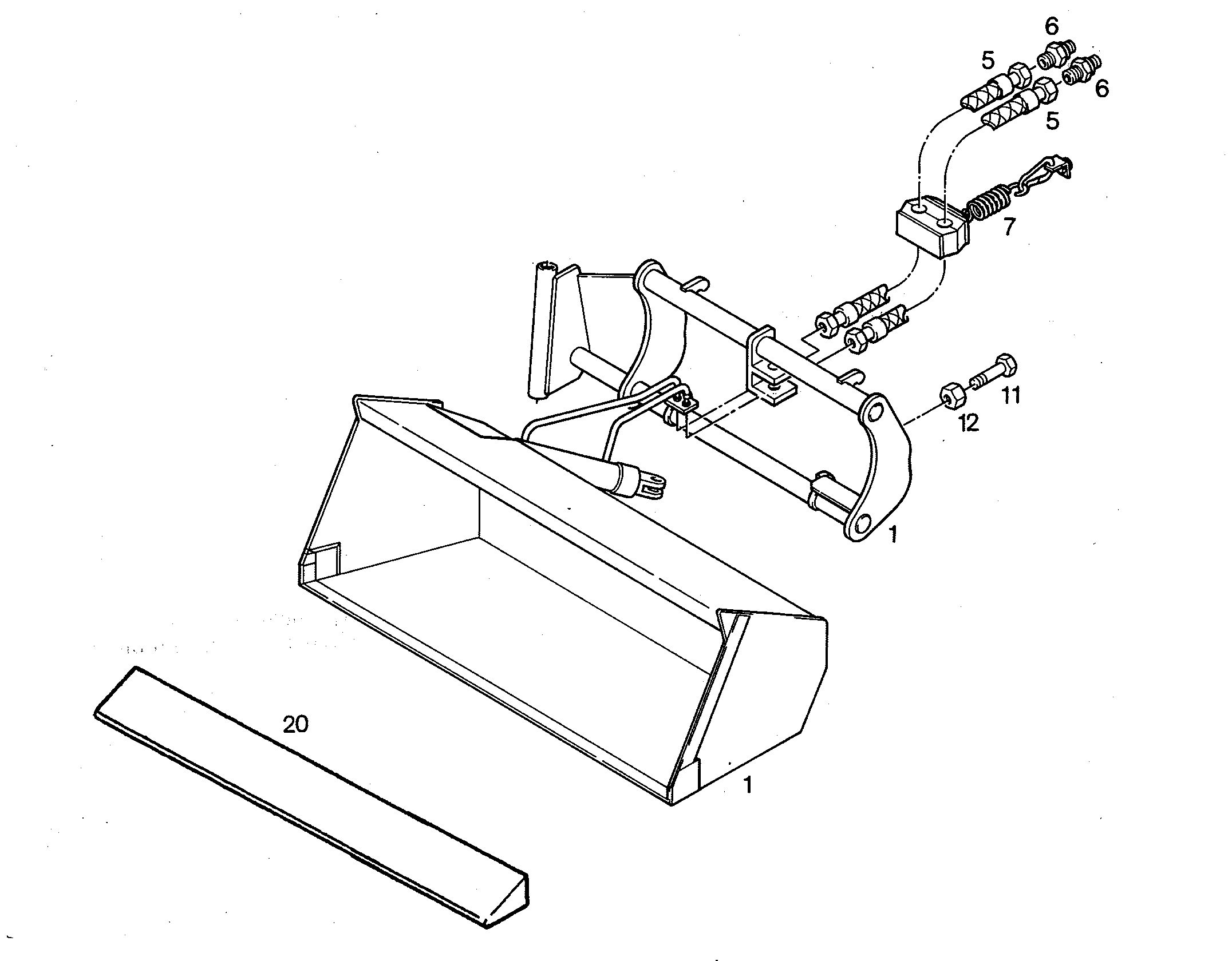 БОКОВАЯ ЗАСЛОНКА 1800mm 0,60m³ 5716221 LIEBHERR